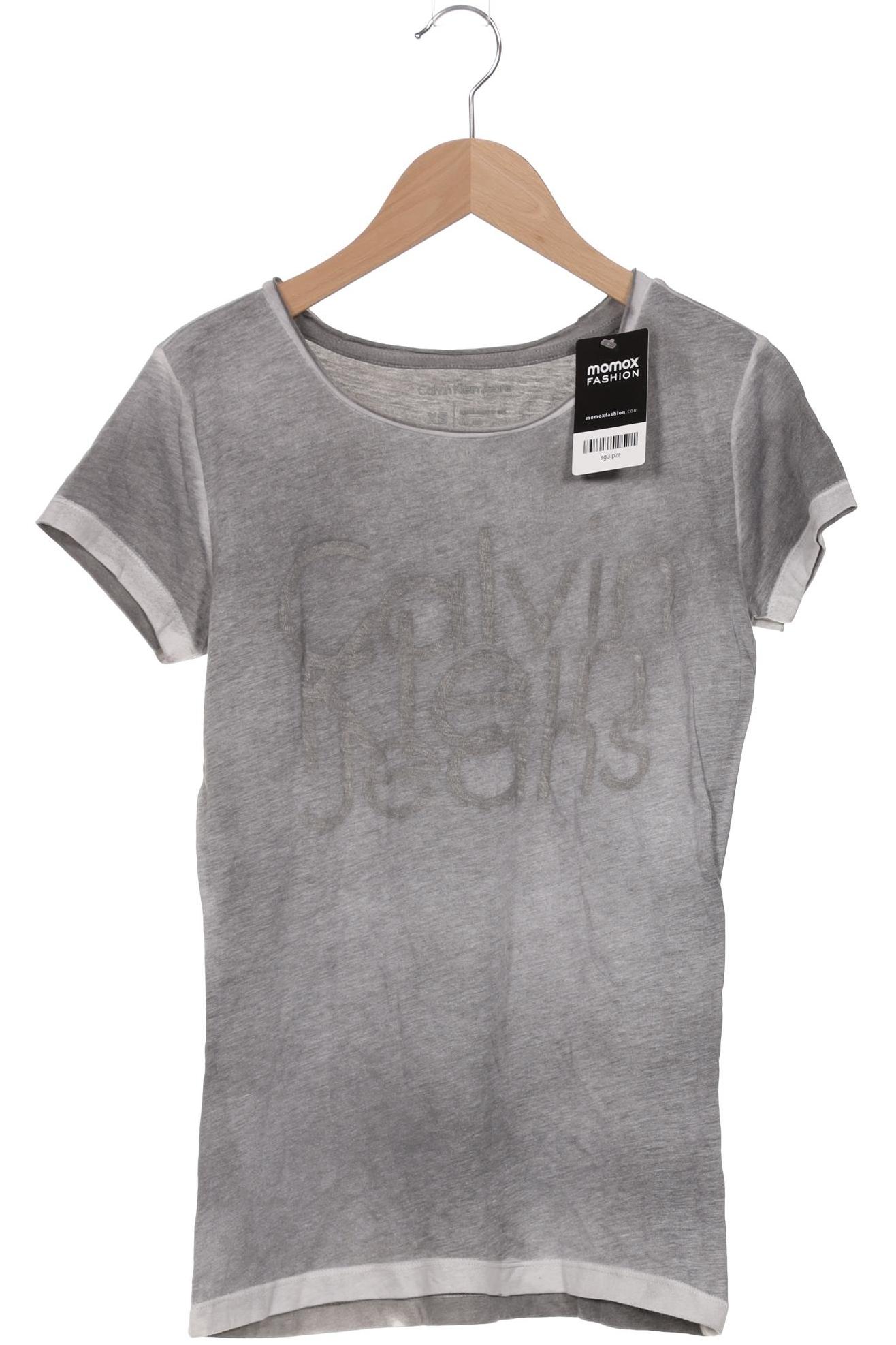 

Calvin Klein Jeans Damen T-Shirt, grau, Gr. 34