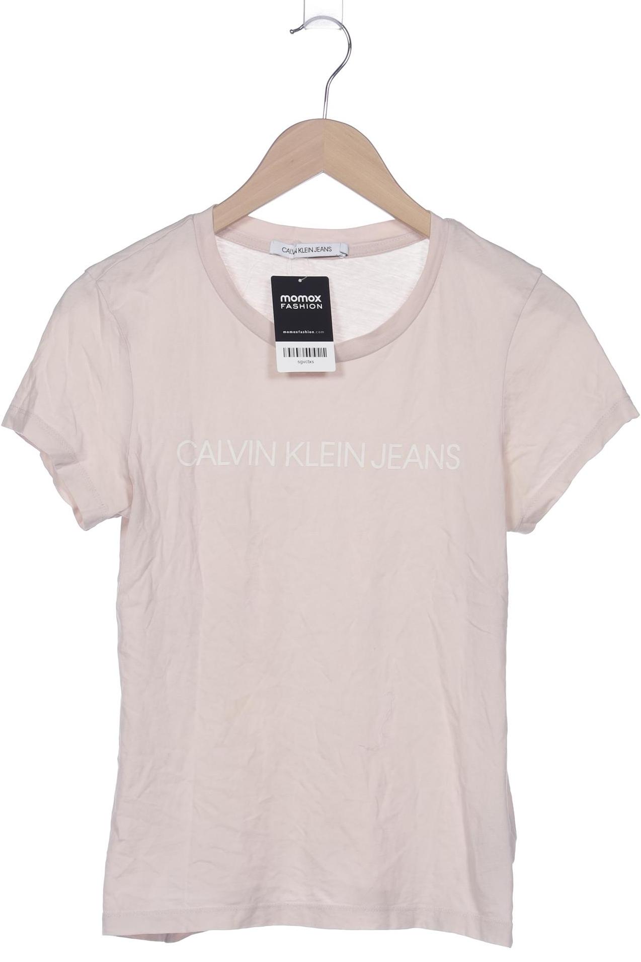 

Calvin Klein Jeans Damen T-Shirt, beige, Gr. 38