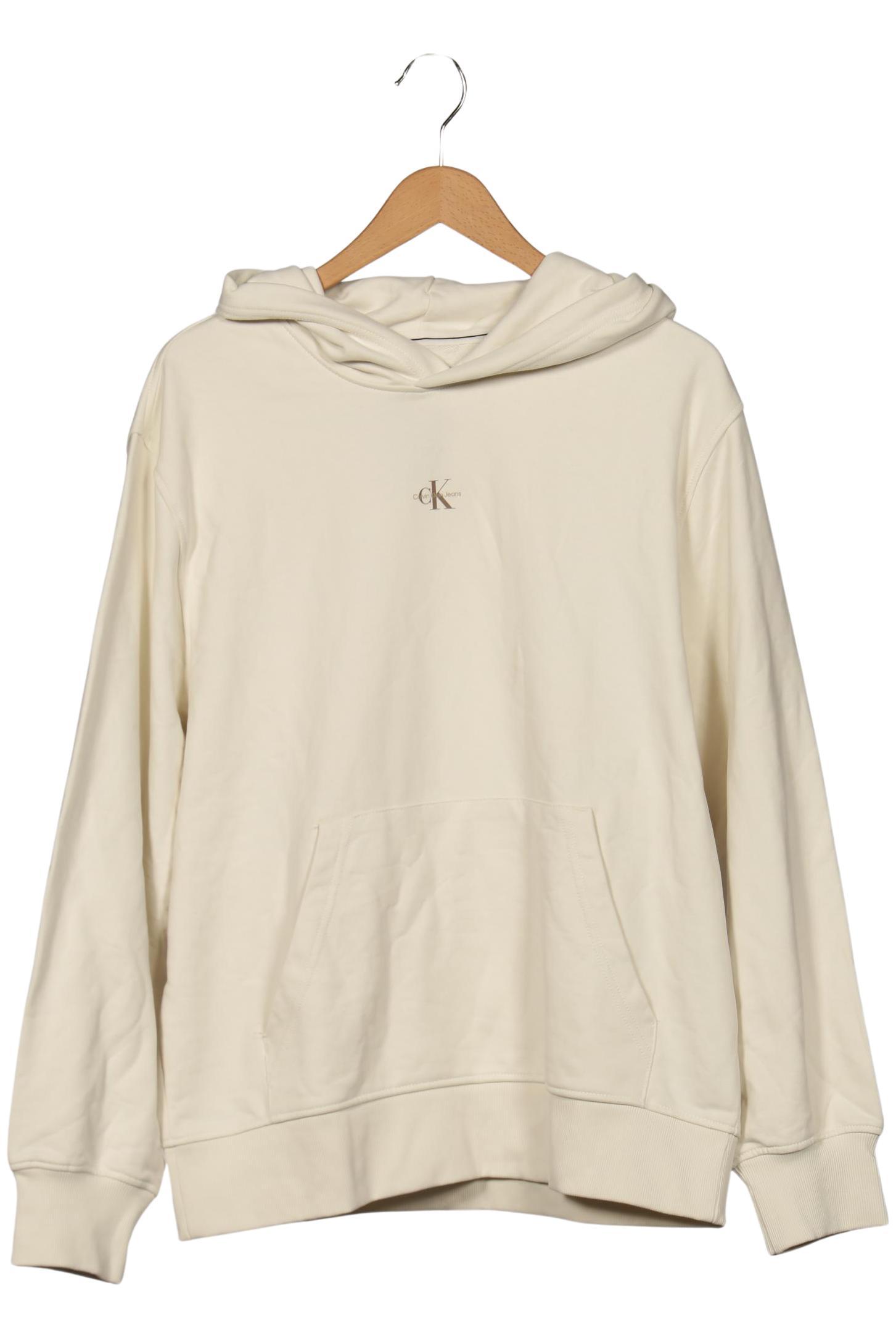 

Calvin Klein Jeans Herren Kapuzenpullover, cremeweiß, Gr. 54
