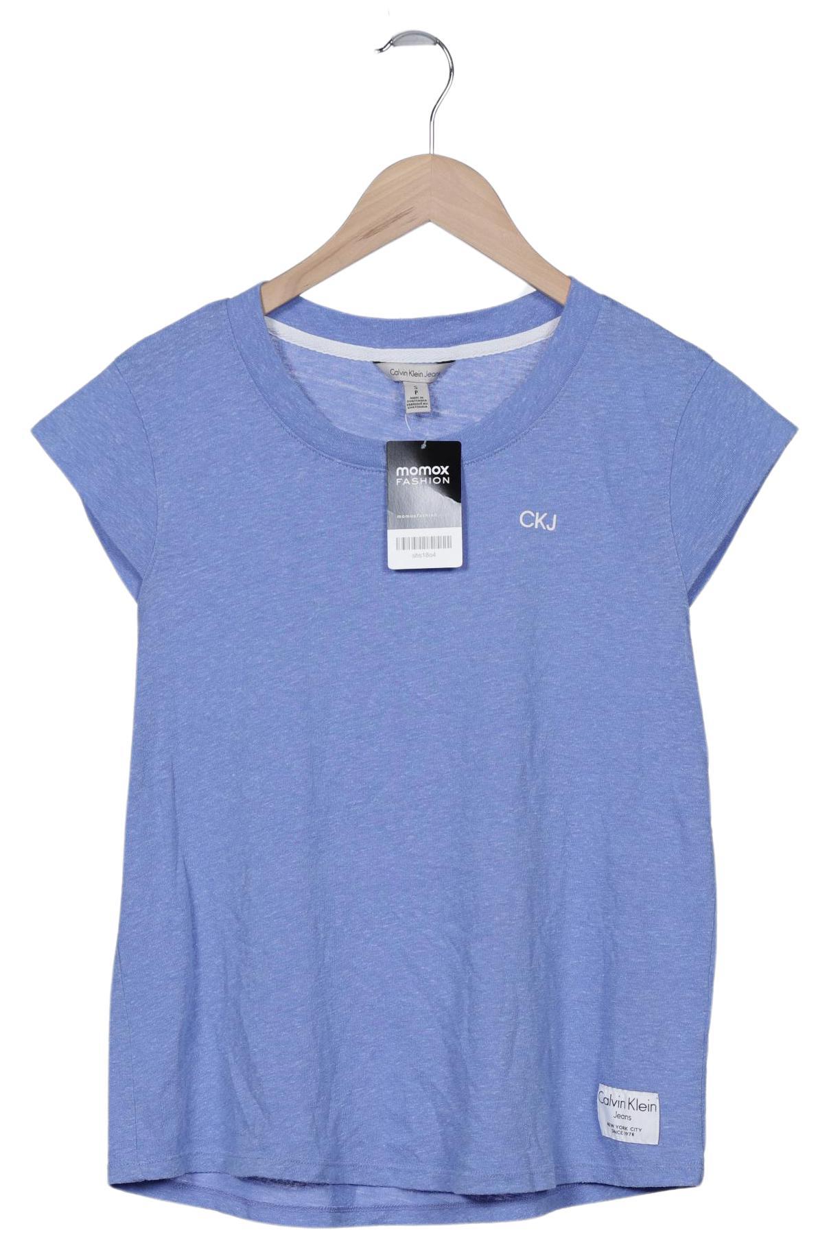 

Calvin Klein Jeans Damen T-Shirt, blau, Gr. 36