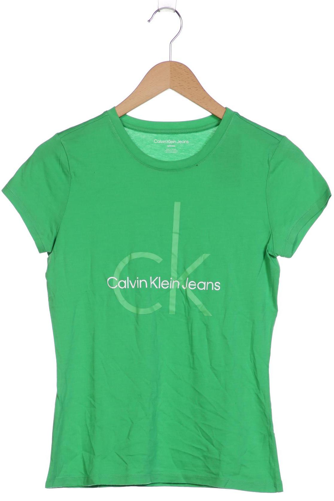 

Calvin Klein Jeans Damen T-Shirt, grün, Gr. 36