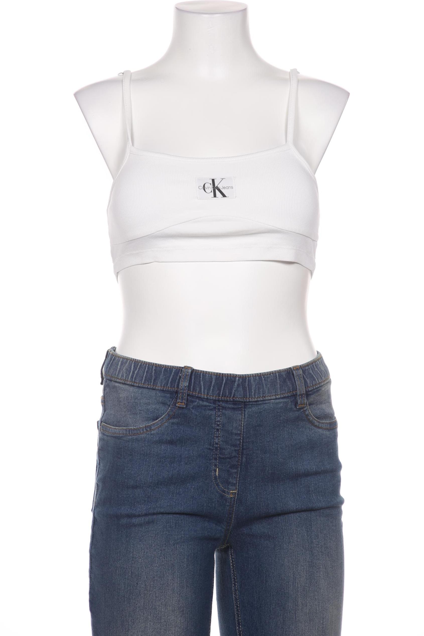 

Calvin Klein Jeans Damen Top, weiß, Gr. 34