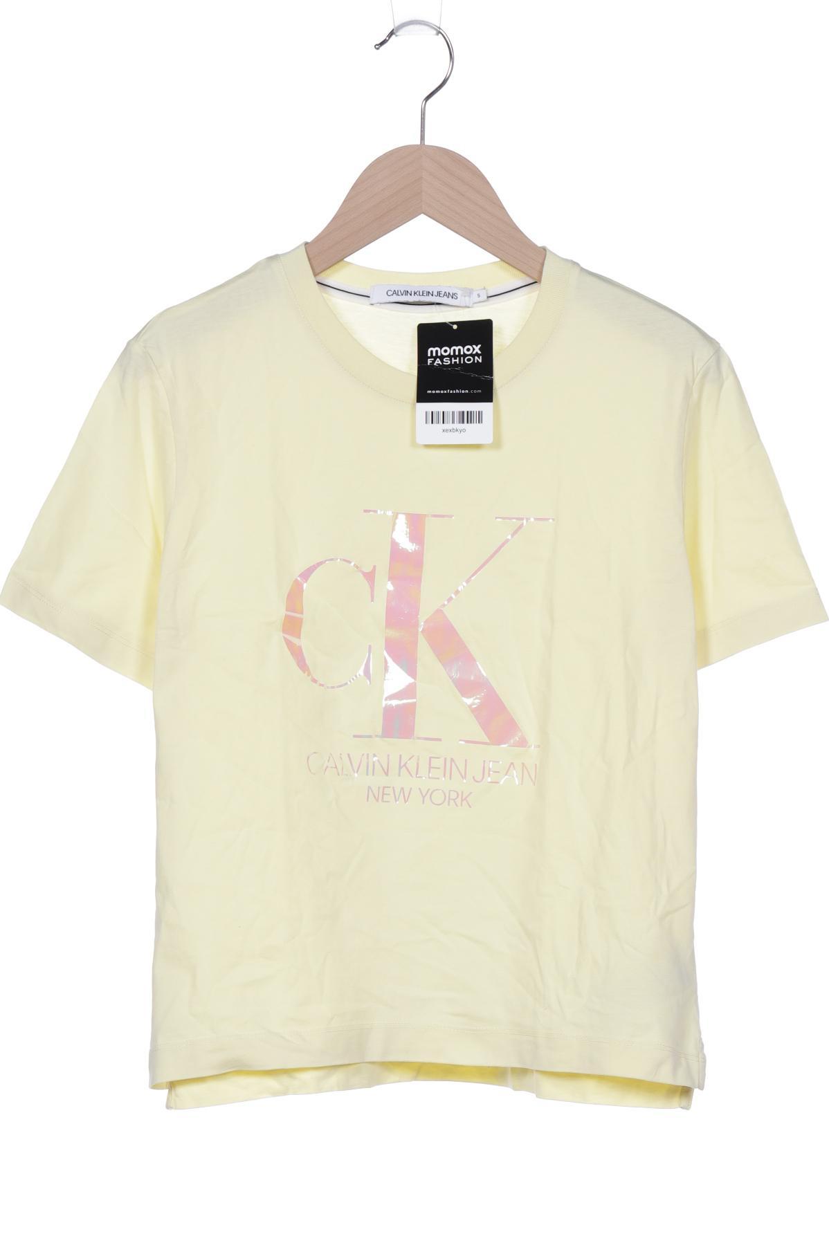 

Calvin Klein Jeans Damen T-Shirt, gelb, Gr. 36