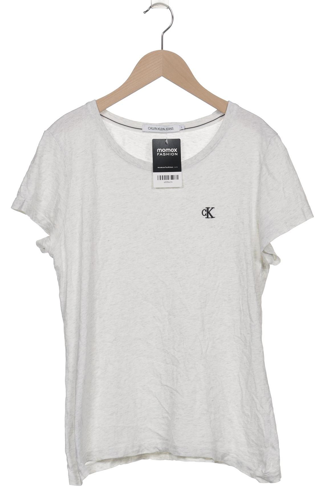 

Calvin Klein Jeans Damen T-Shirt, weiß, Gr. 42