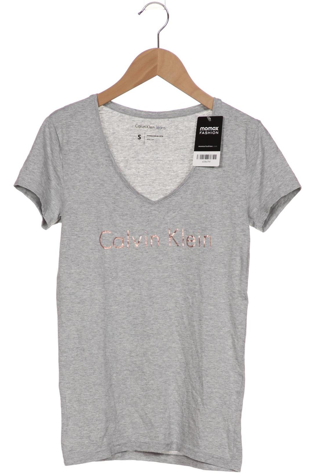 

Calvin Klein Jeans Damen T-Shirt, grau, Gr. 36