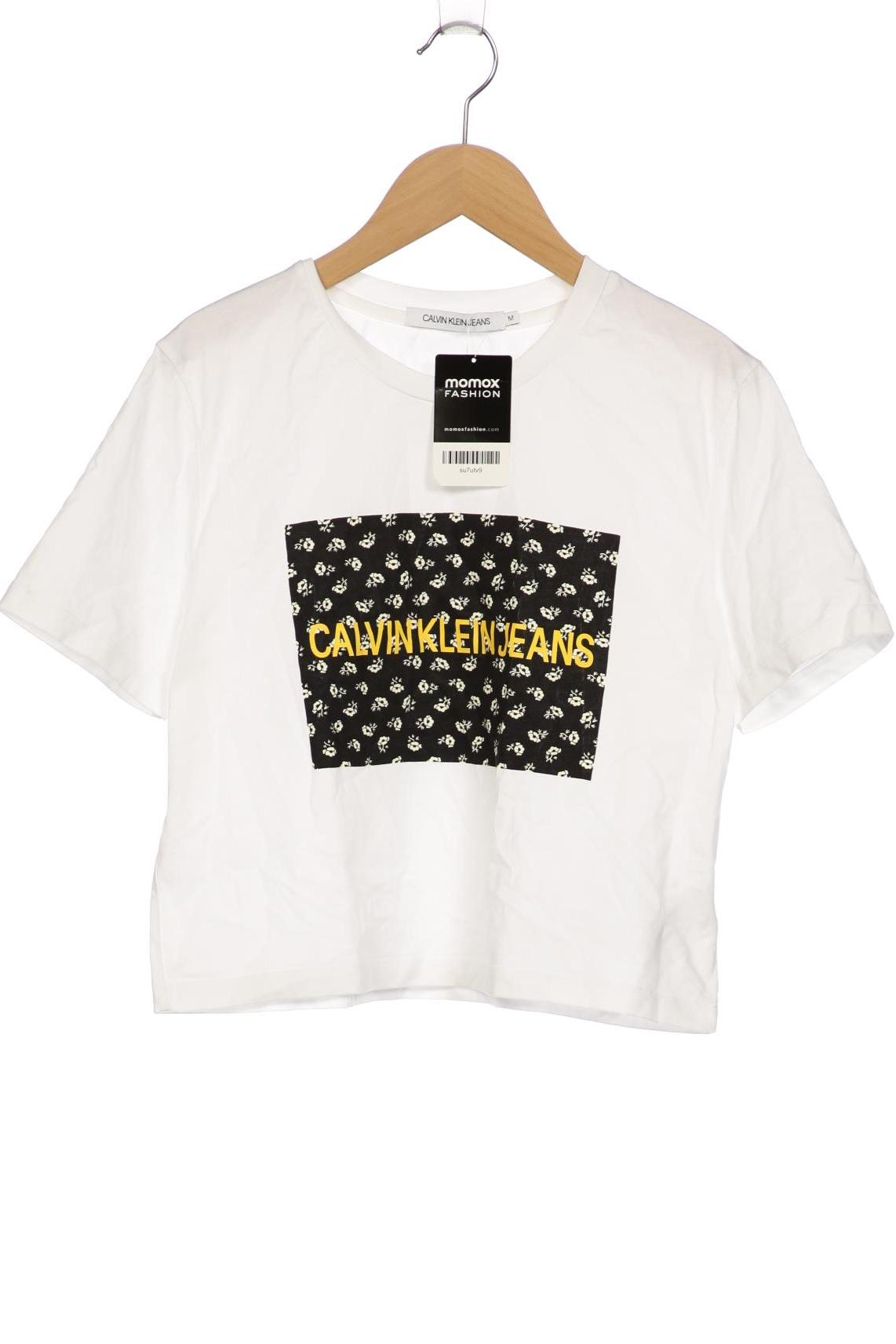 

Calvin Klein Jeans Damen T-Shirt, weiß, Gr. 38