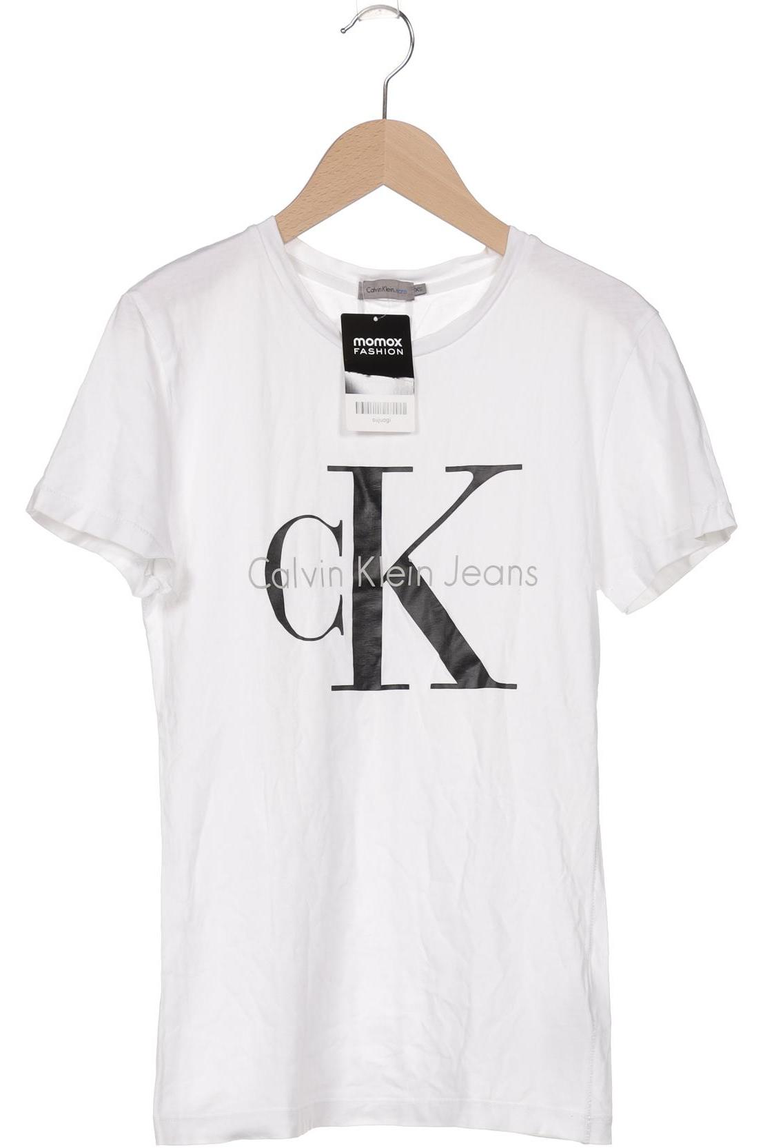 

Calvin Klein Jeans Damen T-Shirt, weiß, Gr. 34