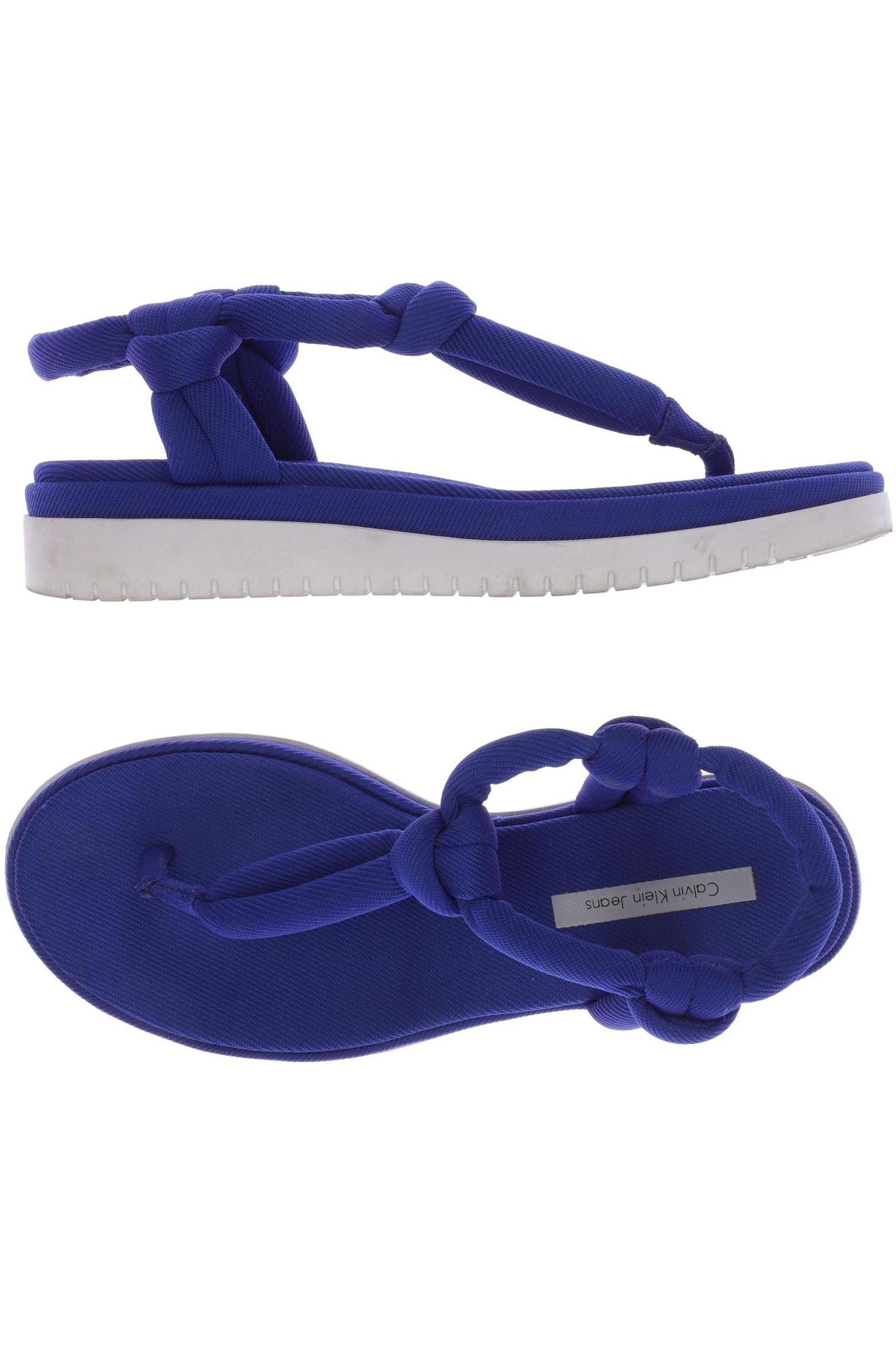 

Calvin Klein Jeans Damen Sandale, blau, Gr. 38