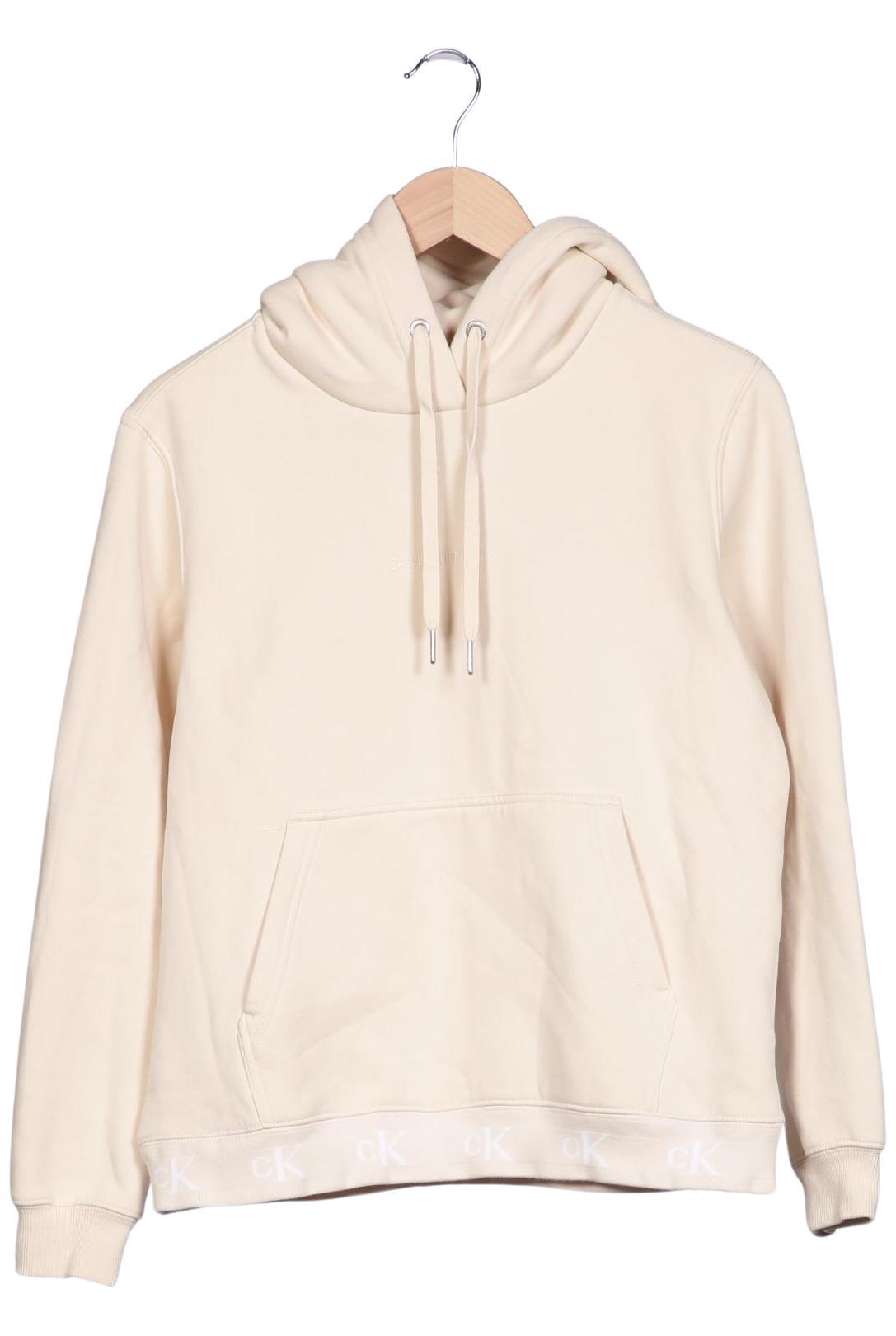 

Calvin Klein Jeans Damen Kapuzenpullover, cremeweiß, Gr. 36
