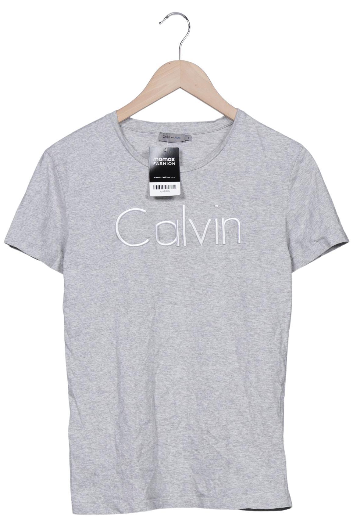 

Calvin Klein Jeans Damen T-Shirt, grau, Gr. 42