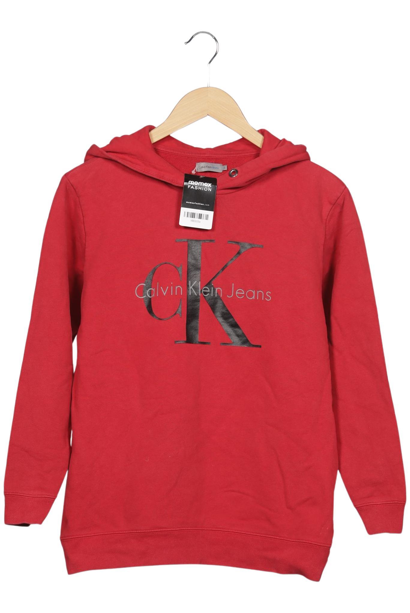 

Calvin Klein Jeans Damen Kapuzenpullover, rot, Gr. 36