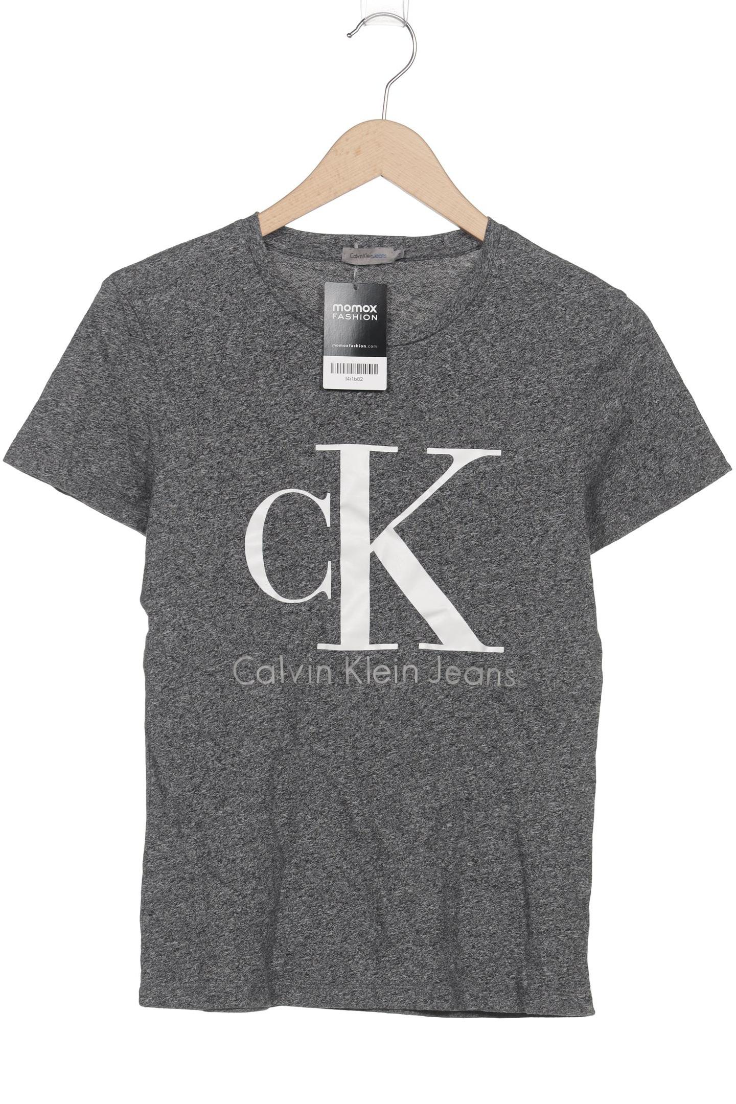 

Calvin Klein Jeans Damen T-Shirt, grau, Gr. 36