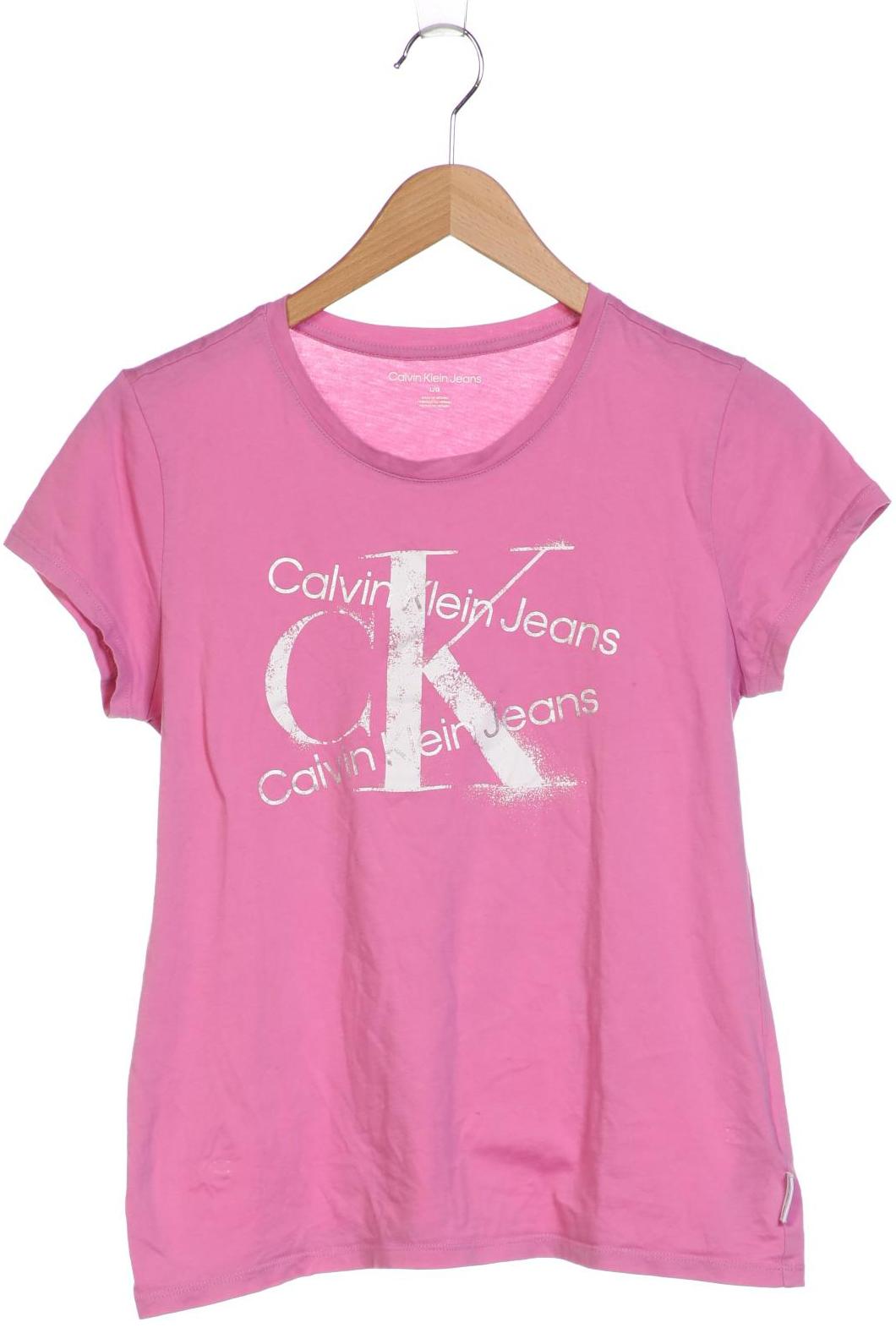 

Calvin Klein Jeans Damen T-Shirt, pink, Gr. 42