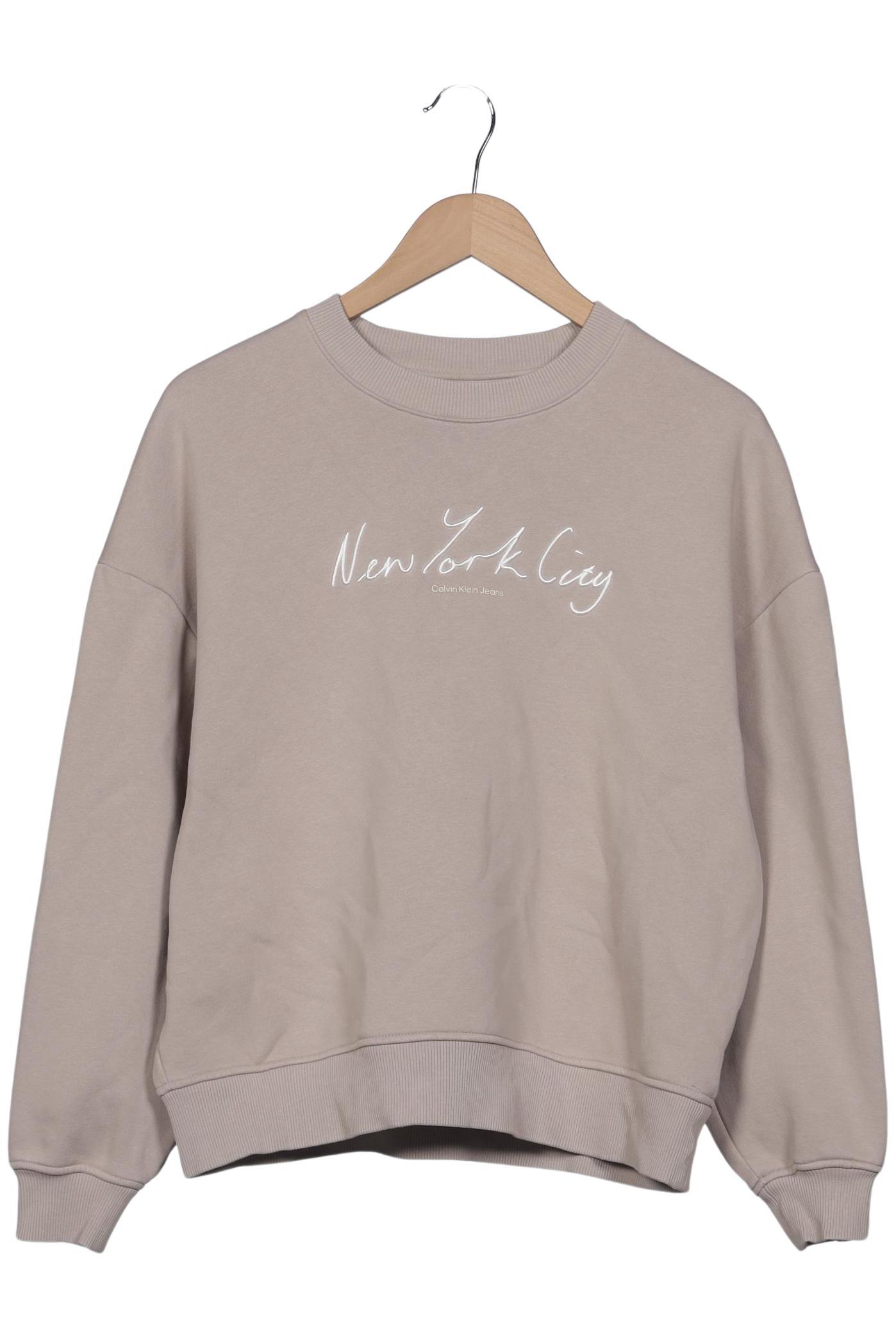 

Calvin Klein Jeans Damen Sweatshirt, beige, Gr. 34