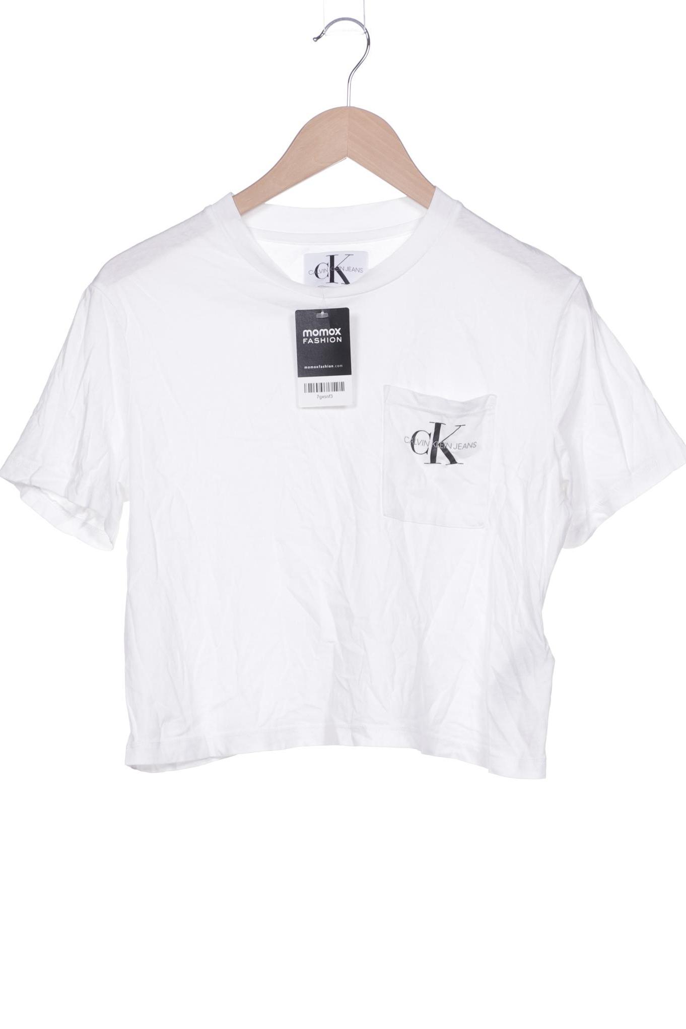 

Calvin Klein Jeans Damen T-Shirt, weiß, Gr. 42