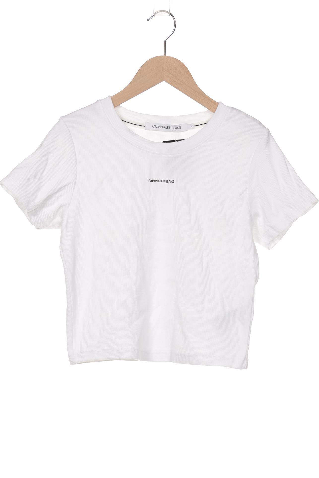 

Calvin Klein Jeans Damen T-Shirt, weiß, Gr. 38