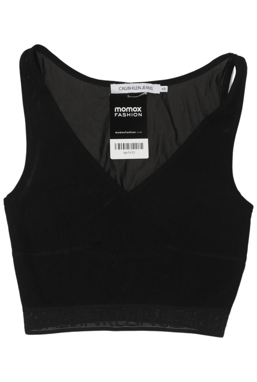 

Calvin Klein Jeans Damen Top, schwarz, Gr. 34