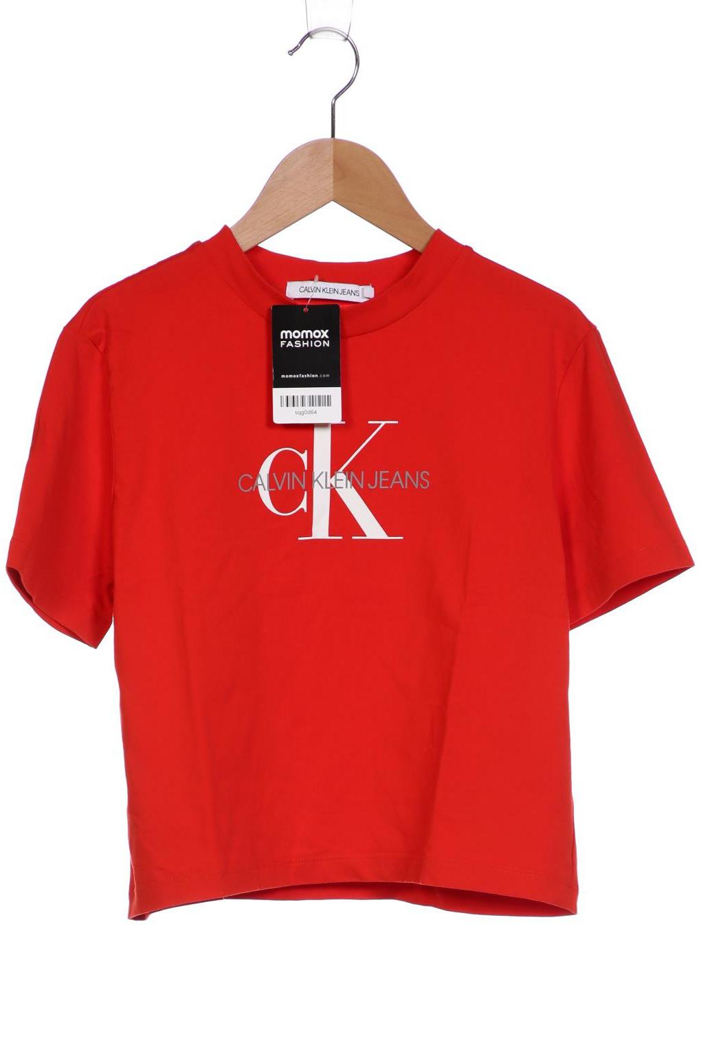 

Calvin Klein Jeans Damen T-Shirt, rot, Gr. 36