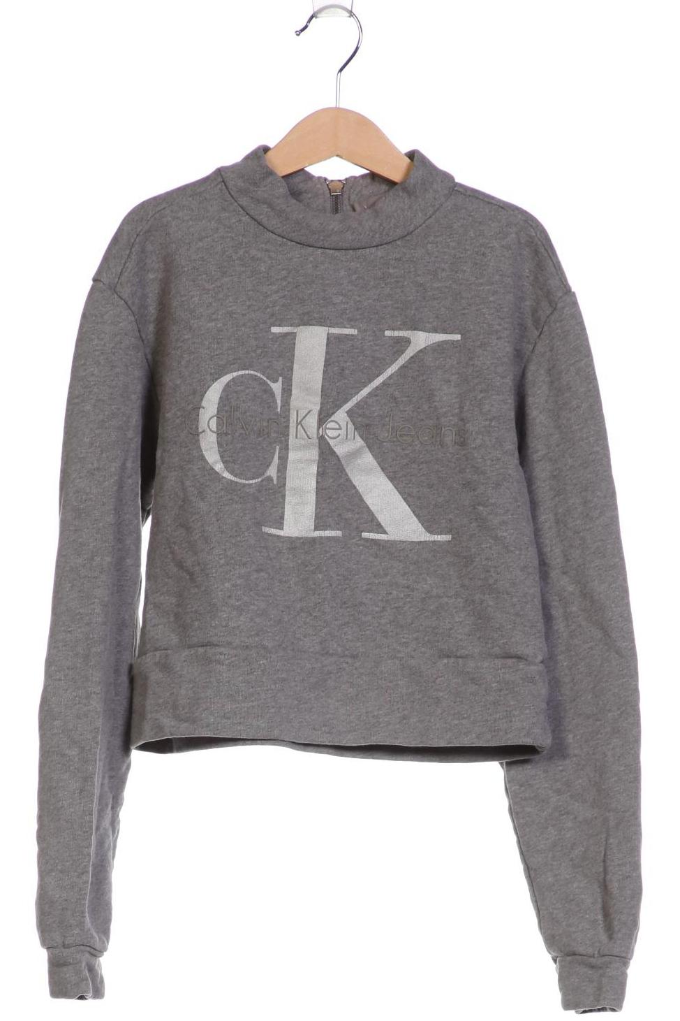 

Calvin Klein Jeans Damen Sweatshirt, grau, Gr. 34