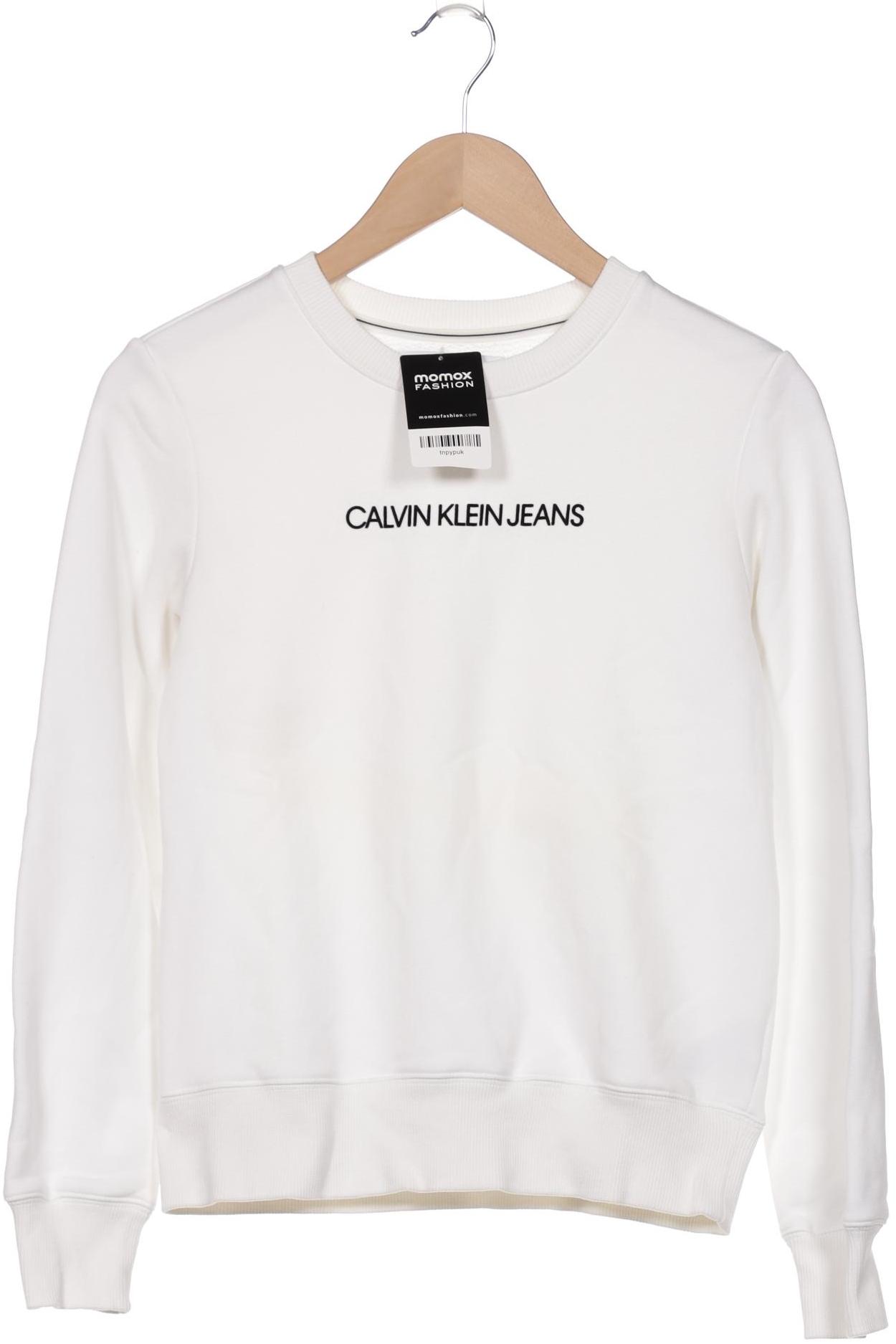 

Calvin Klein Jeans Damen Sweatshirt, weiß, Gr. 34