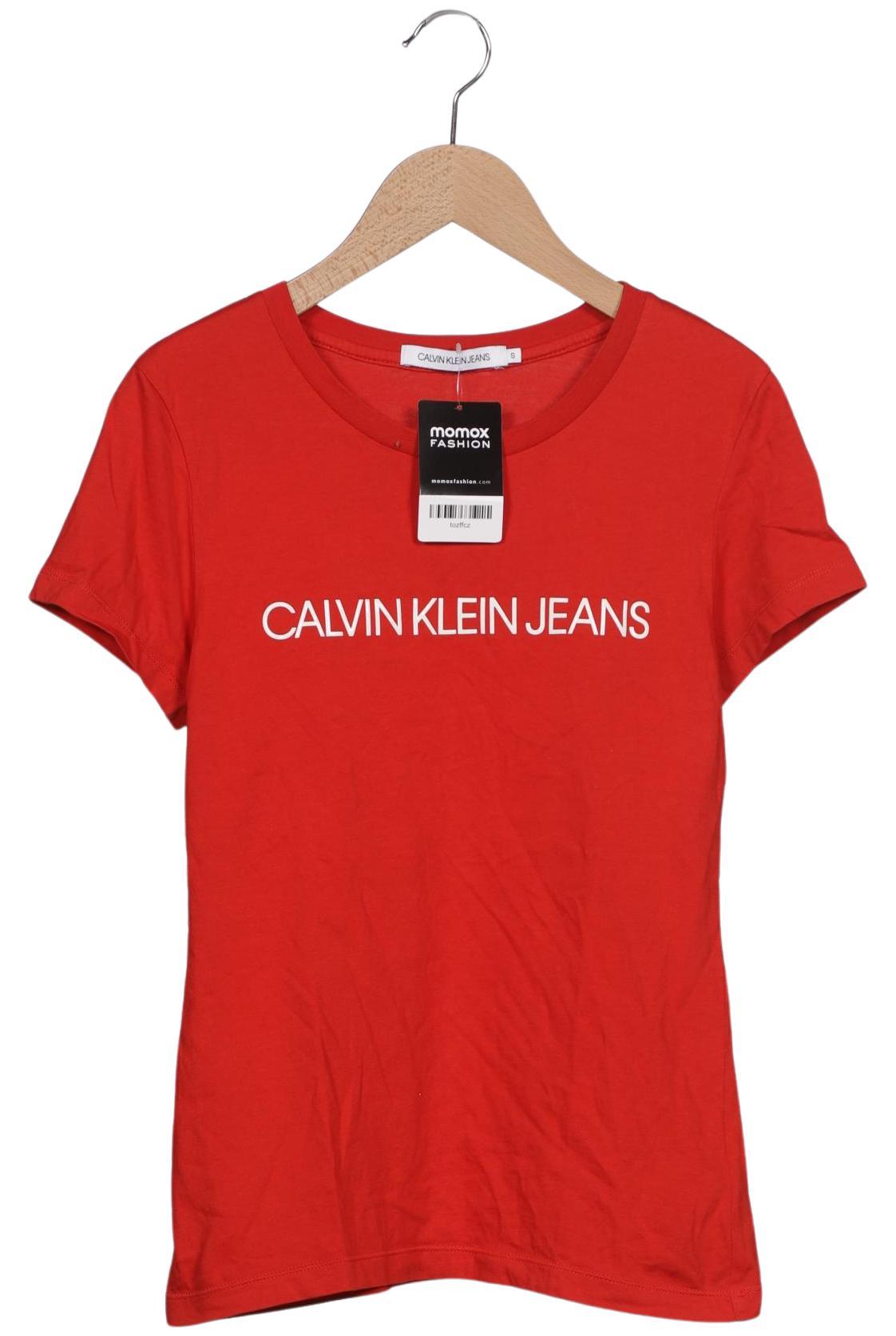 

Calvin Klein Jeans Damen T-Shirt, rot, Gr. 36