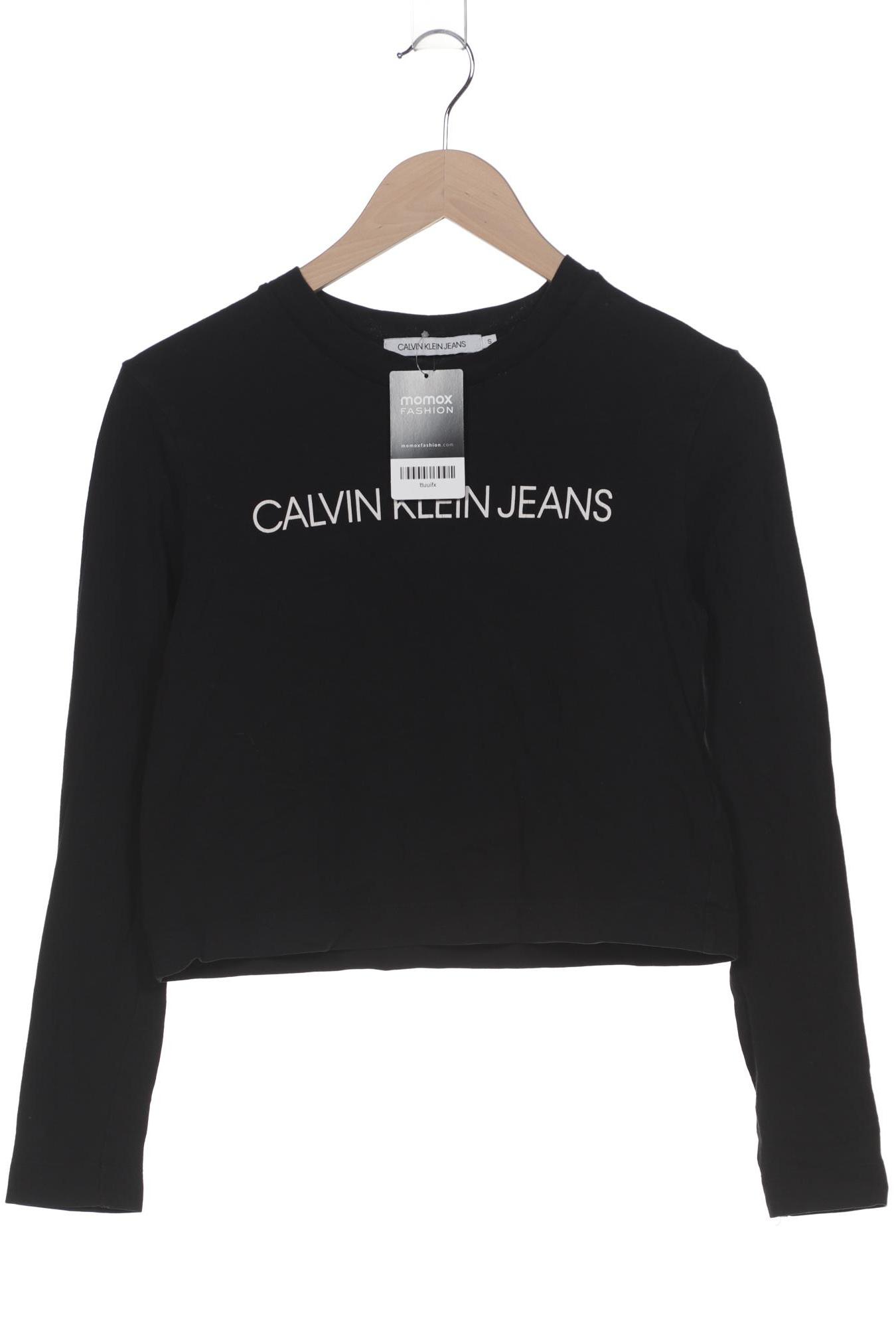 

Calvin Klein Jeans Damen Langarmshirt, schwarz, Gr. 36