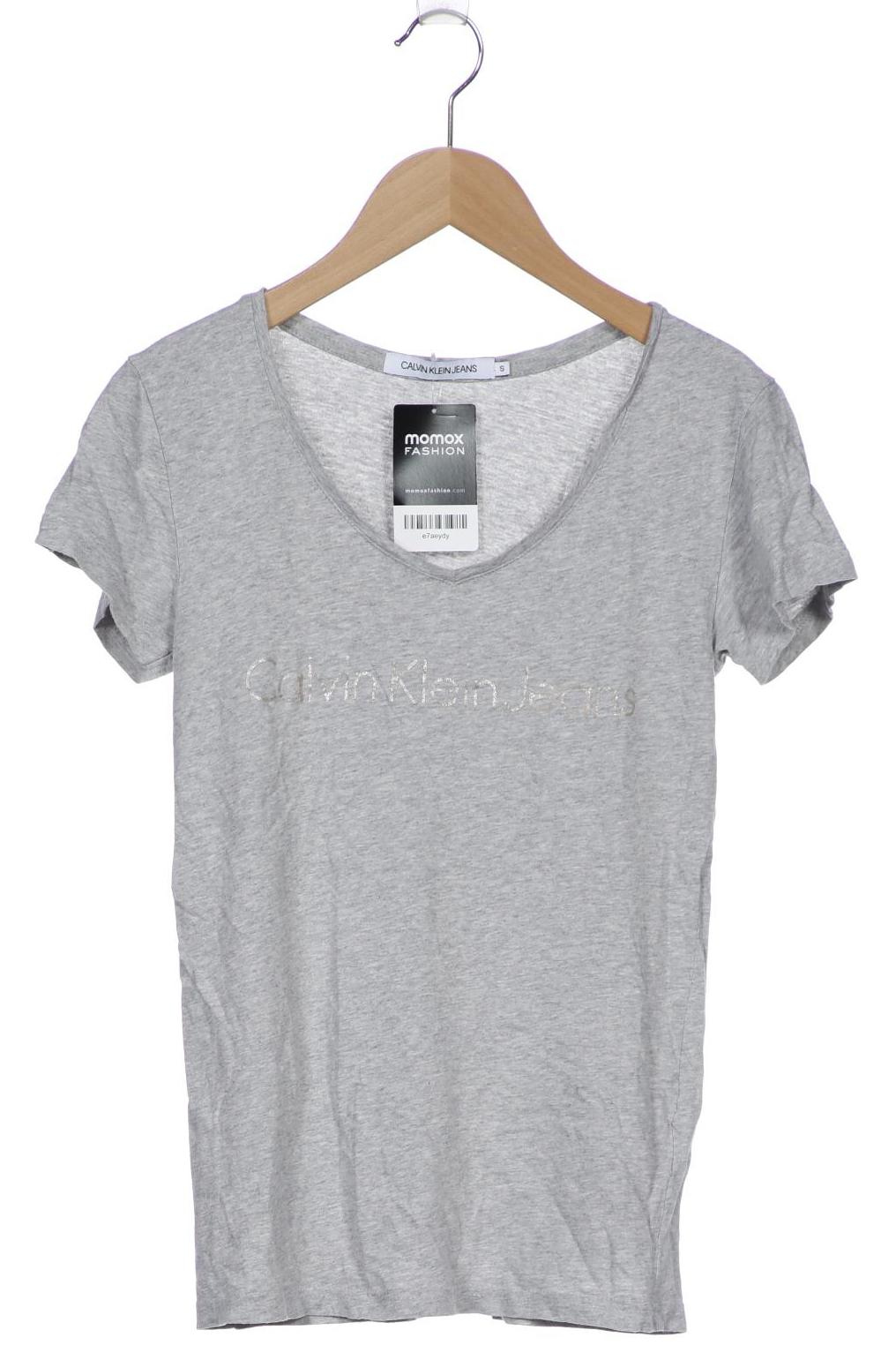 

Calvin Klein Jeans Damen T-Shirt, grau, Gr. 36