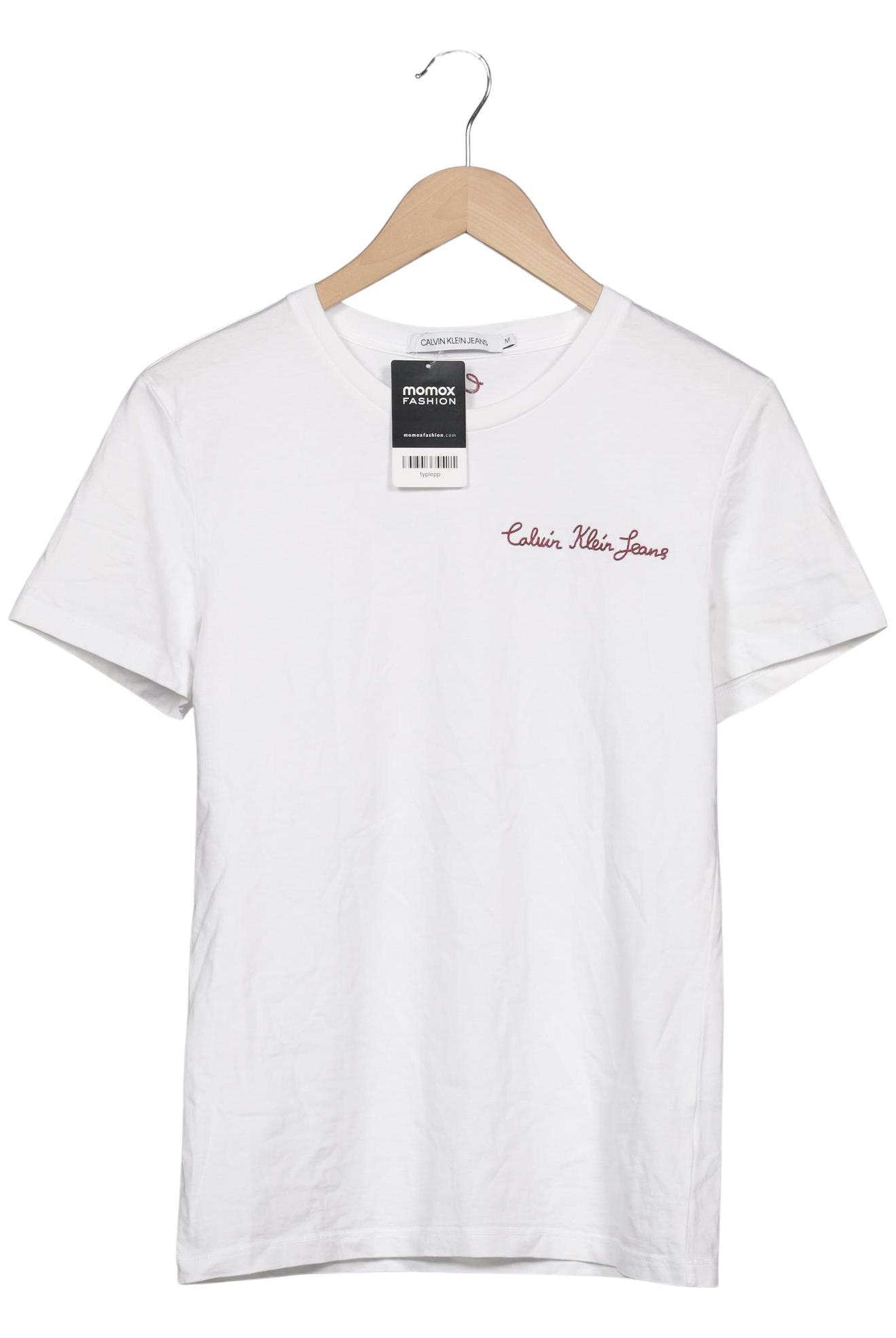 

Calvin Klein Jeans Damen T-Shirt, weiß, Gr. 38