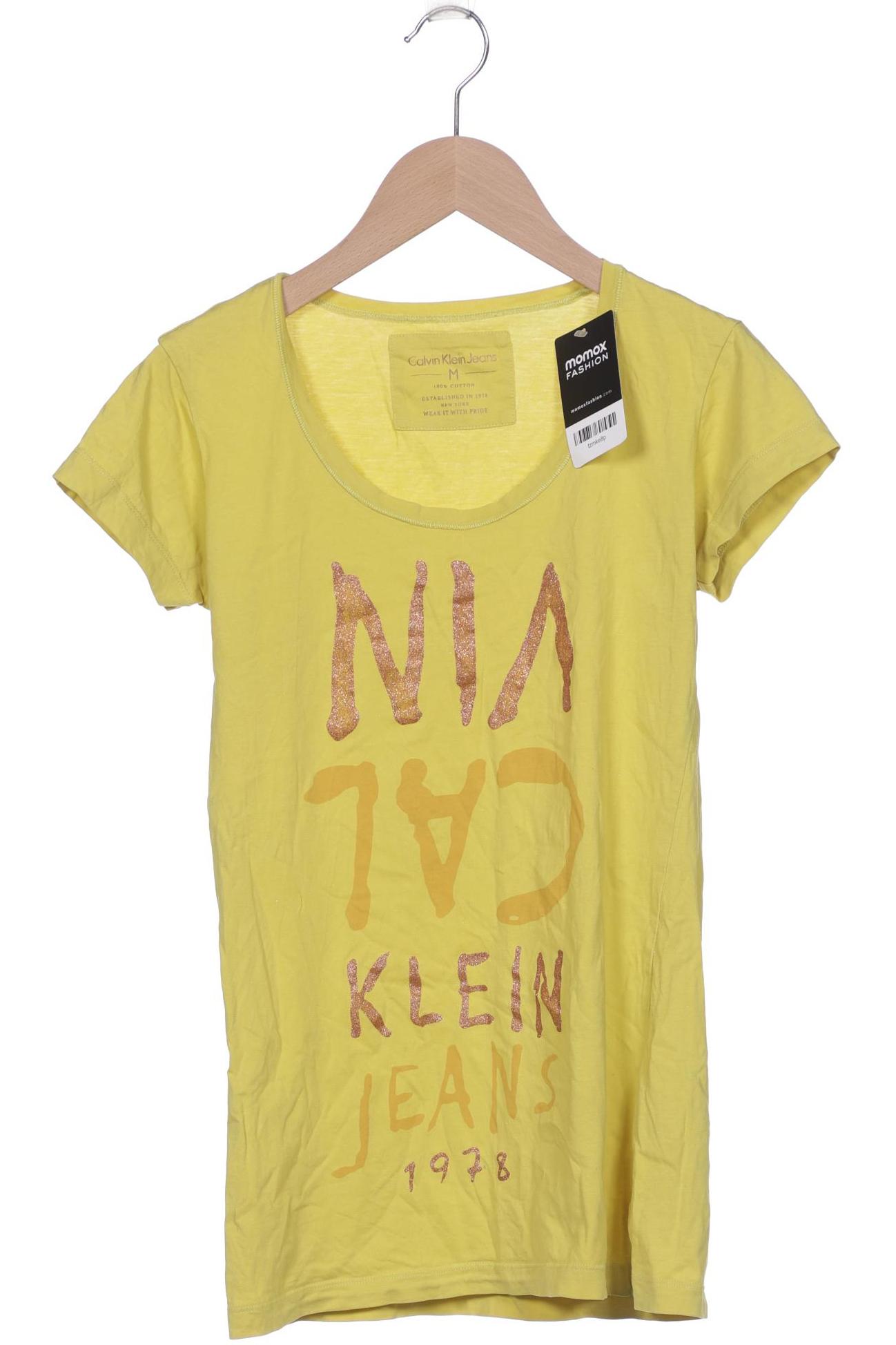 

Calvin Klein Jeans Damen T-Shirt, gelb, Gr. 38