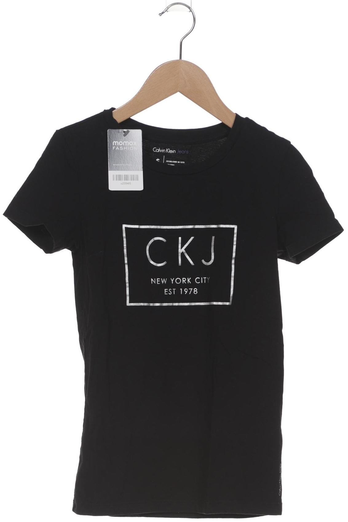 

Calvin Klein Jeans Damen T-Shirt, schwarz, Gr. 36