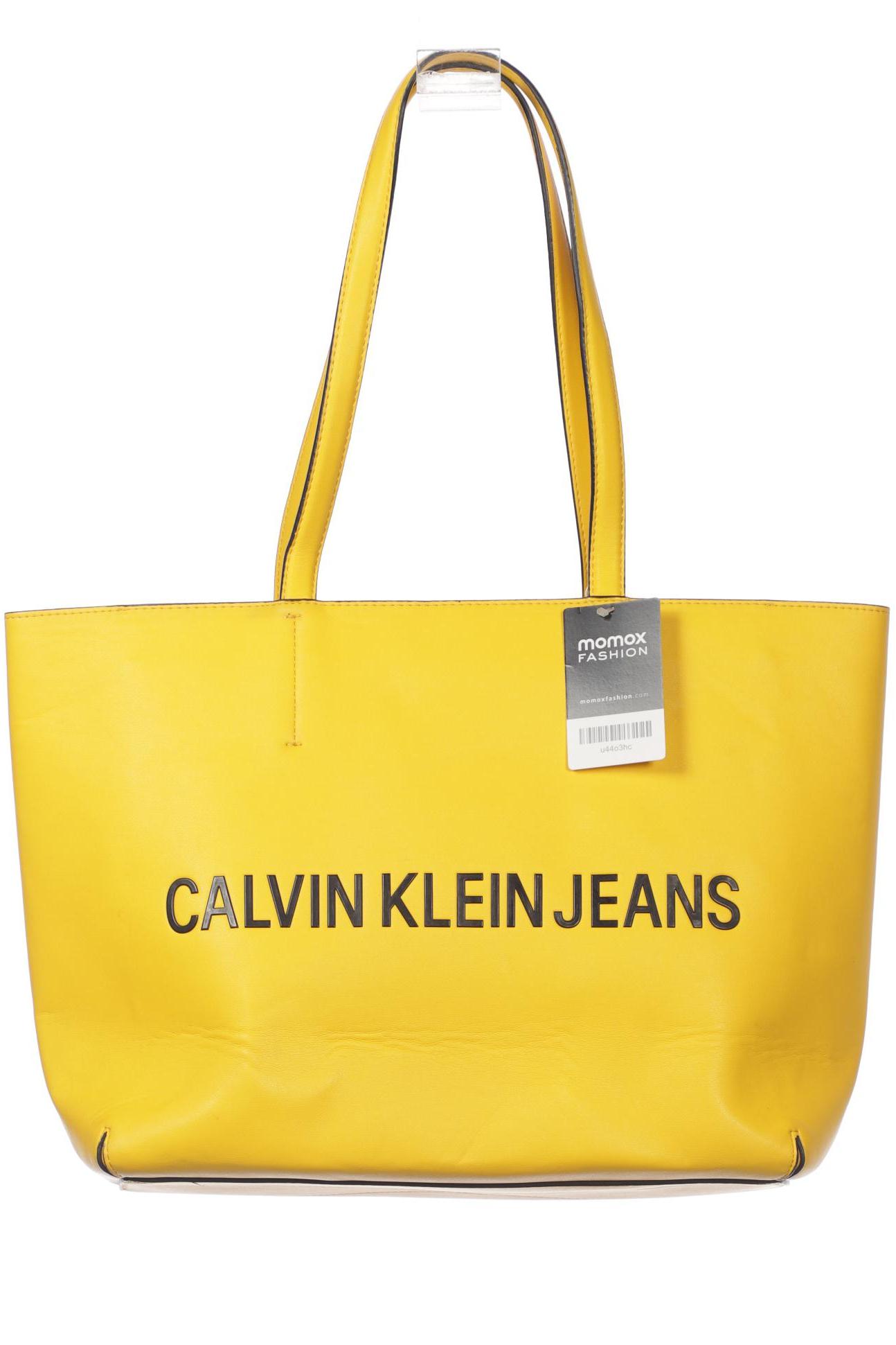 

Calvin Klein Jeans Damen Handtasche, gelb