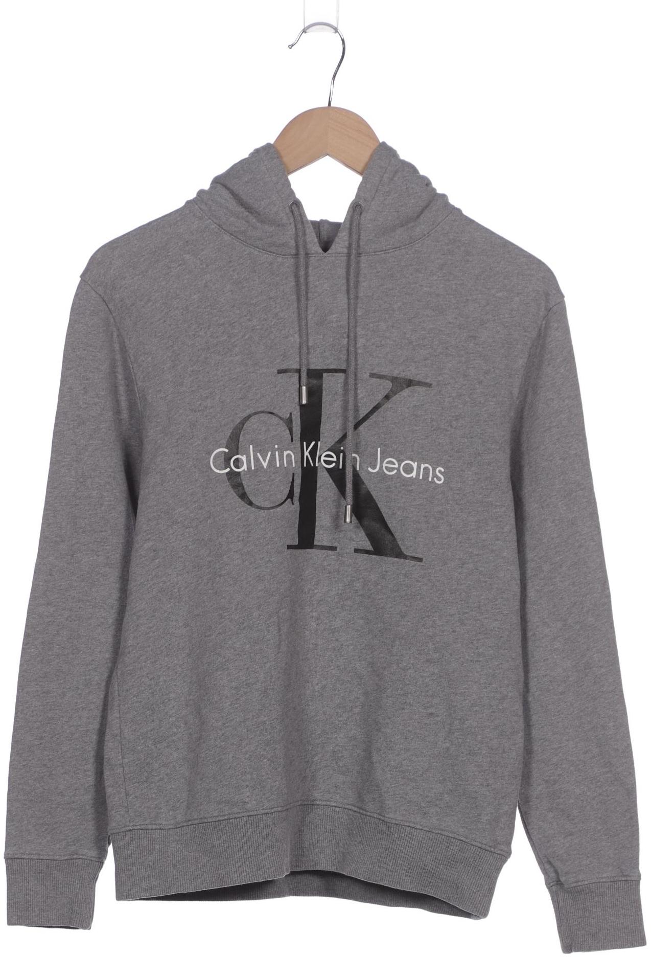 

Calvin Klein Jeans Damen Kapuzenpullover, grau, Gr. 36