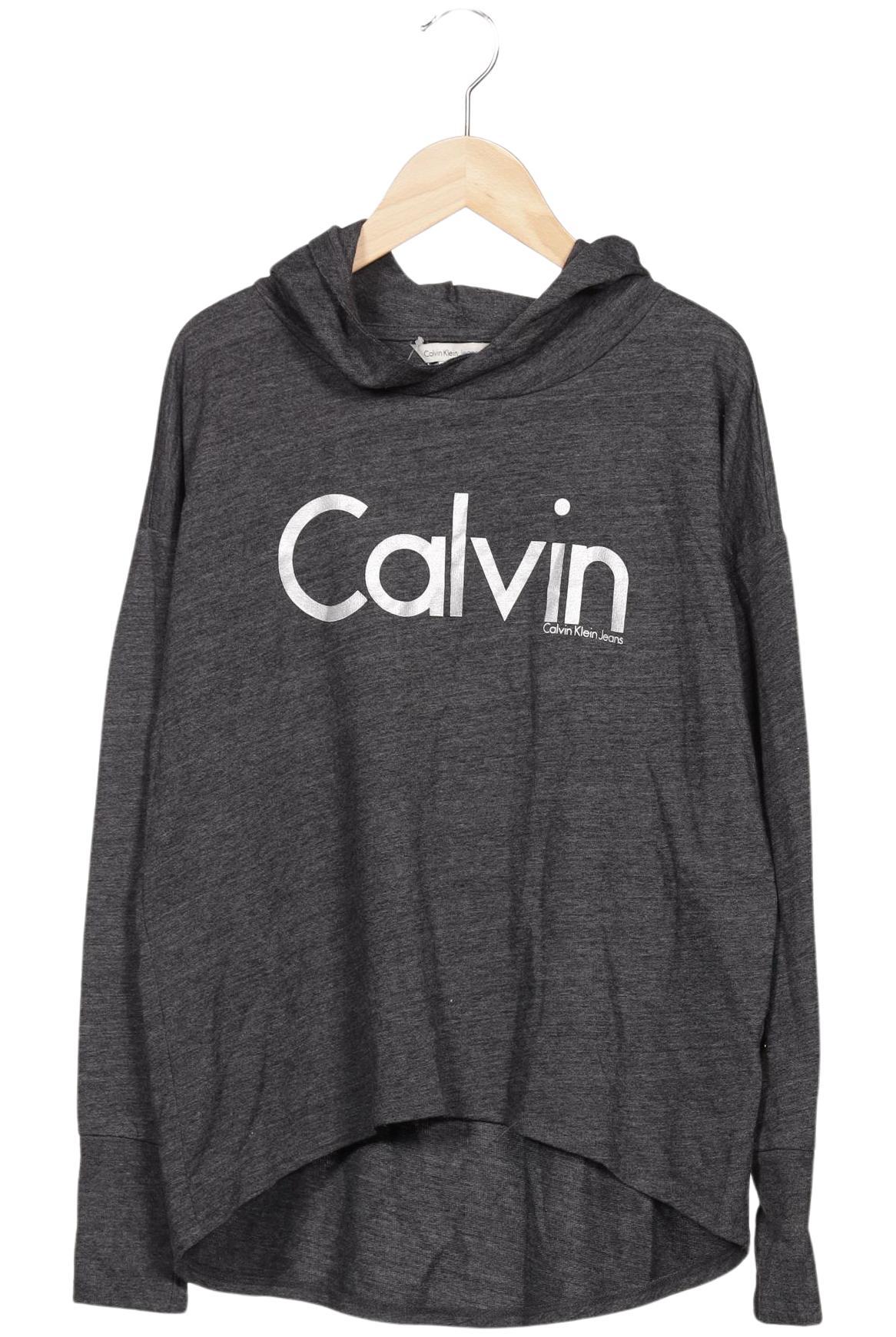 

Calvin Klein Jeans Damen Kapuzenpullover, grau, Gr. 36