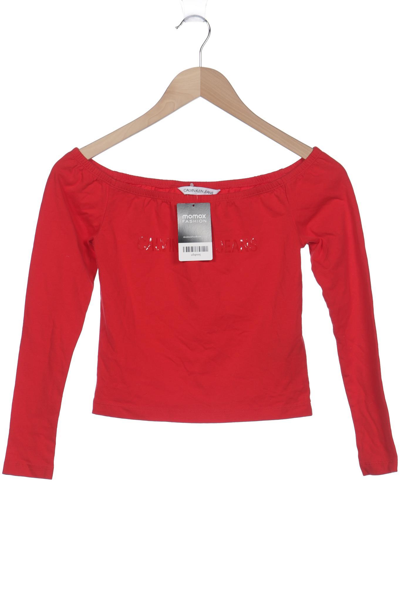 

Calvin Klein Jeans Damen Langarmshirt, rot