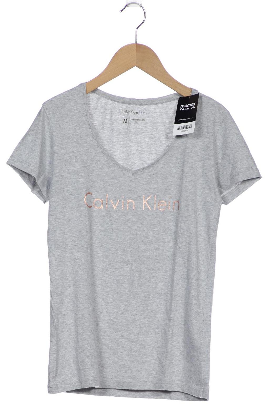 

Calvin Klein Jeans Damen T-Shirt, grau, Gr. 38