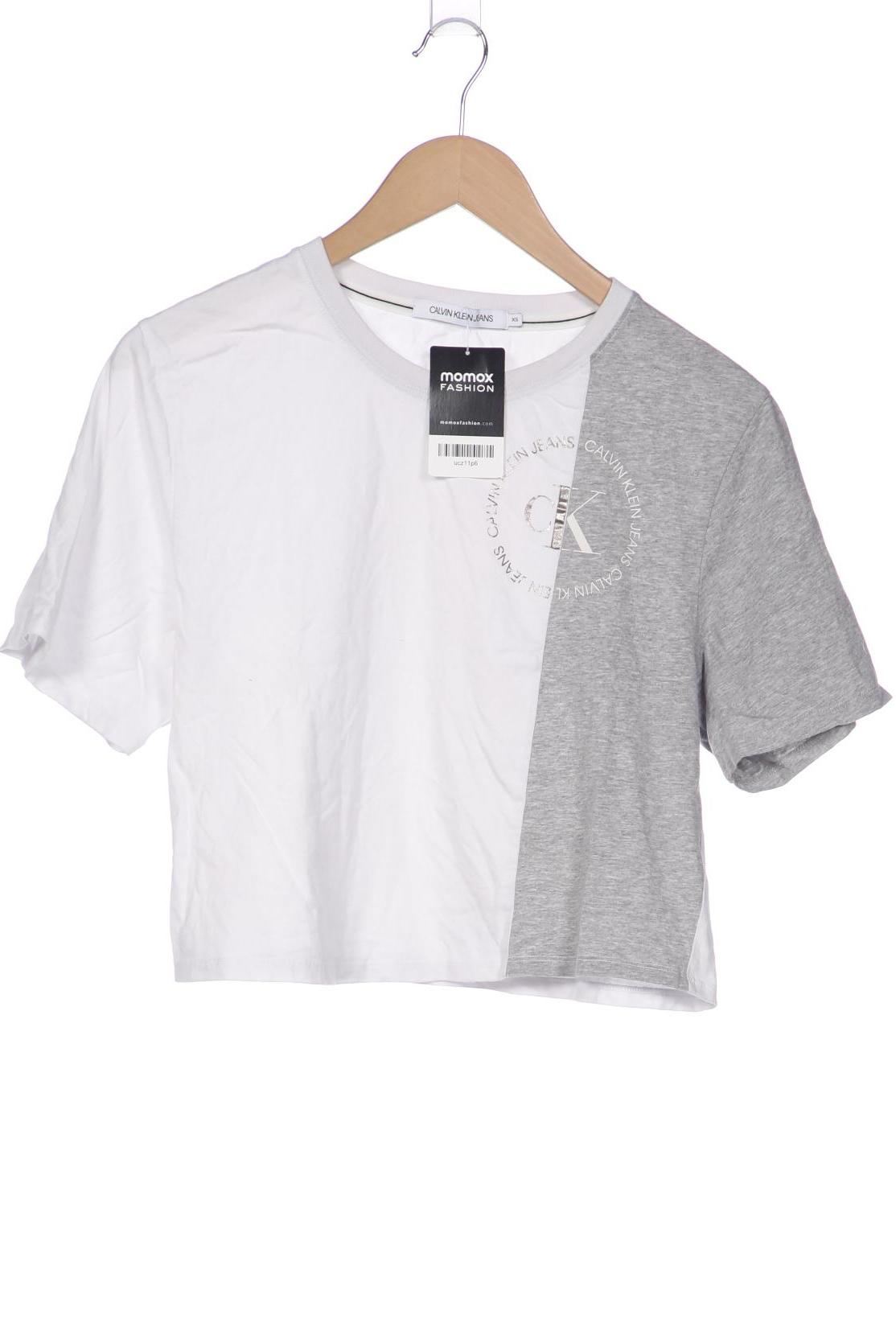 

Calvin Klein Jeans Damen T-Shirt, weiß, Gr. 34