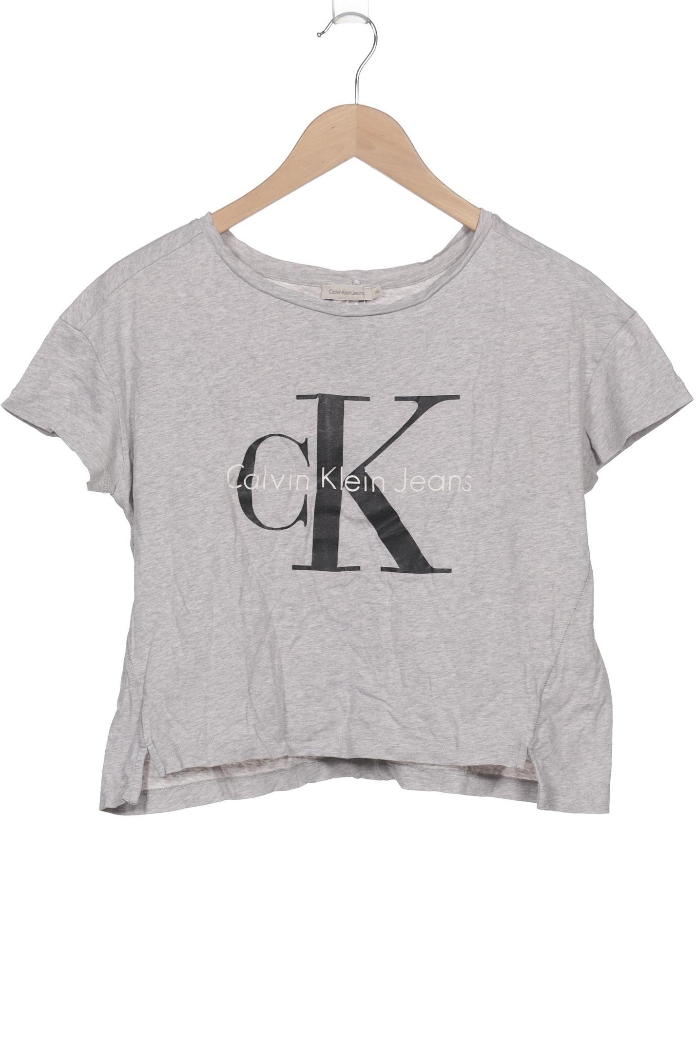 

Calvin Klein Jeans Damen T-Shirt, grau, Gr. 34