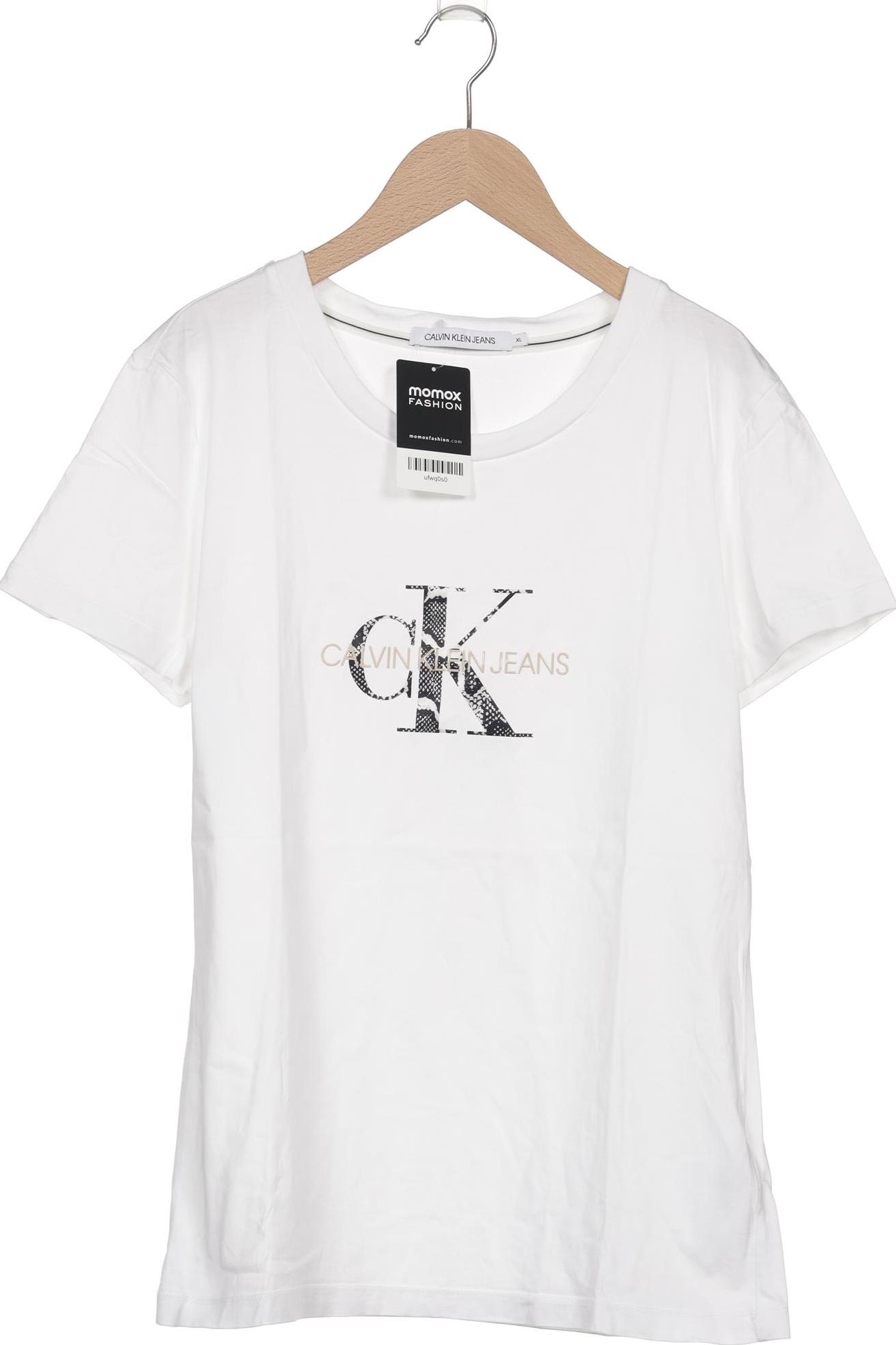 

Calvin Klein Jeans Damen T-Shirt, weiß, Gr. 44
