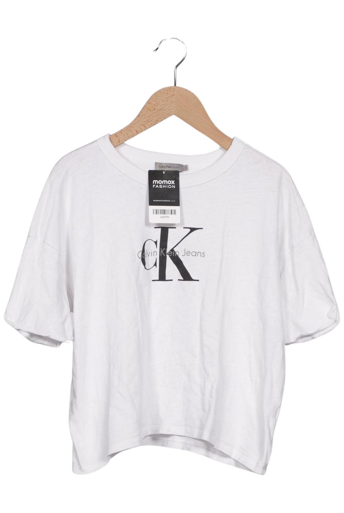 

Calvin Klein Jeans Damen T-Shirt, weiß, Gr. 36