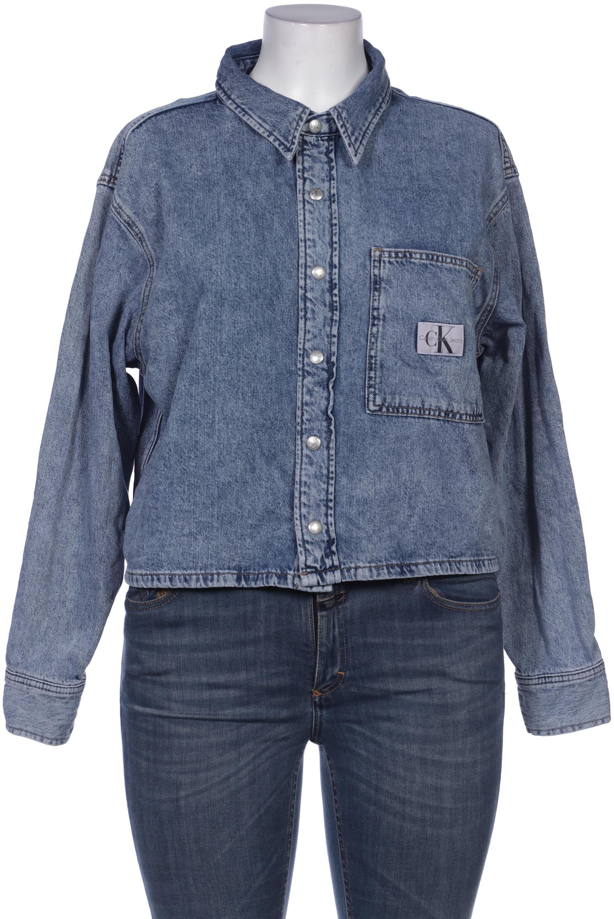 

Calvin Klein Jeans Damen Bluse, blau, Gr. 42