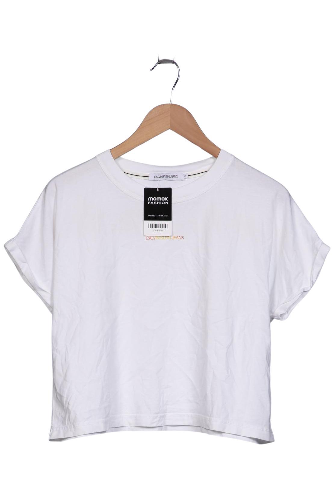

Calvin Klein Jeans Damen T-Shirt, weiß, Gr. 38