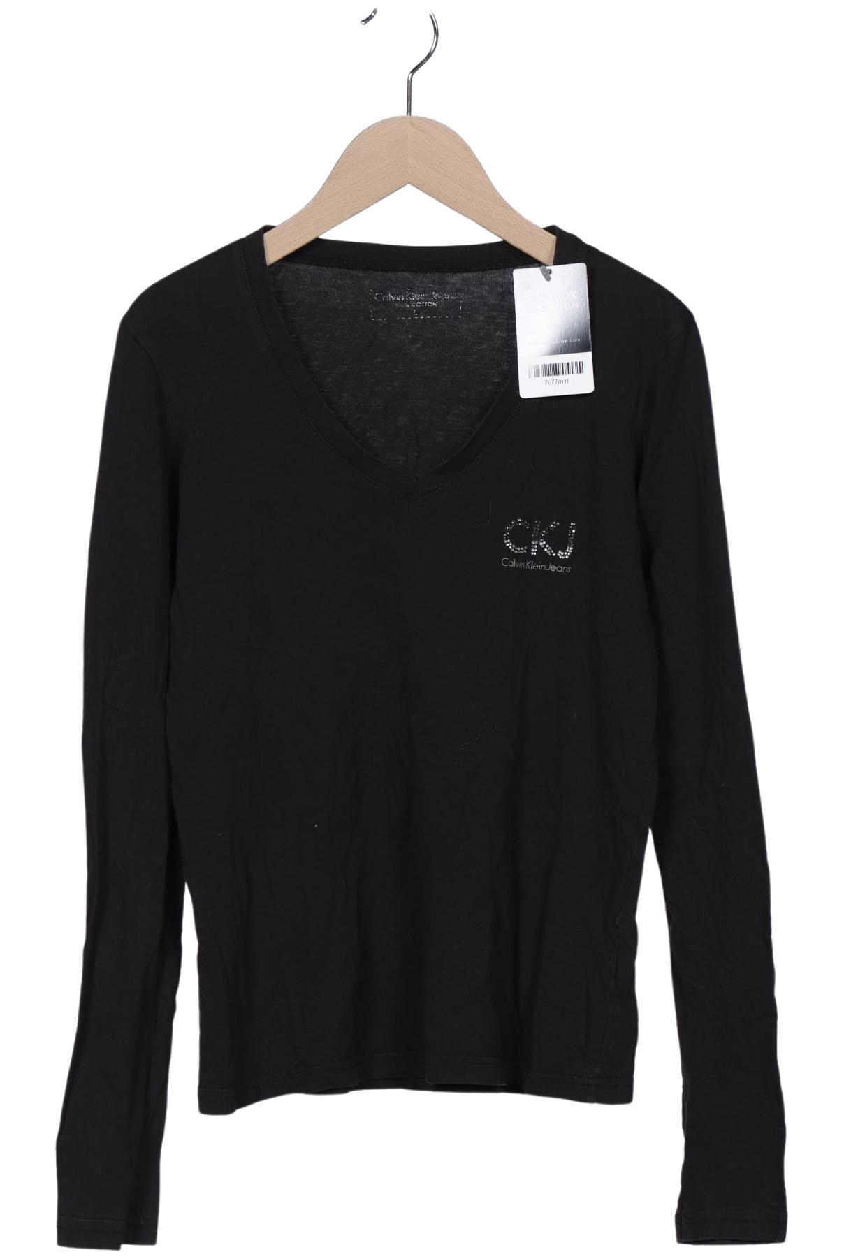 

Calvin Klein Jeans Damen Langarmshirt, schwarz, Gr. 42