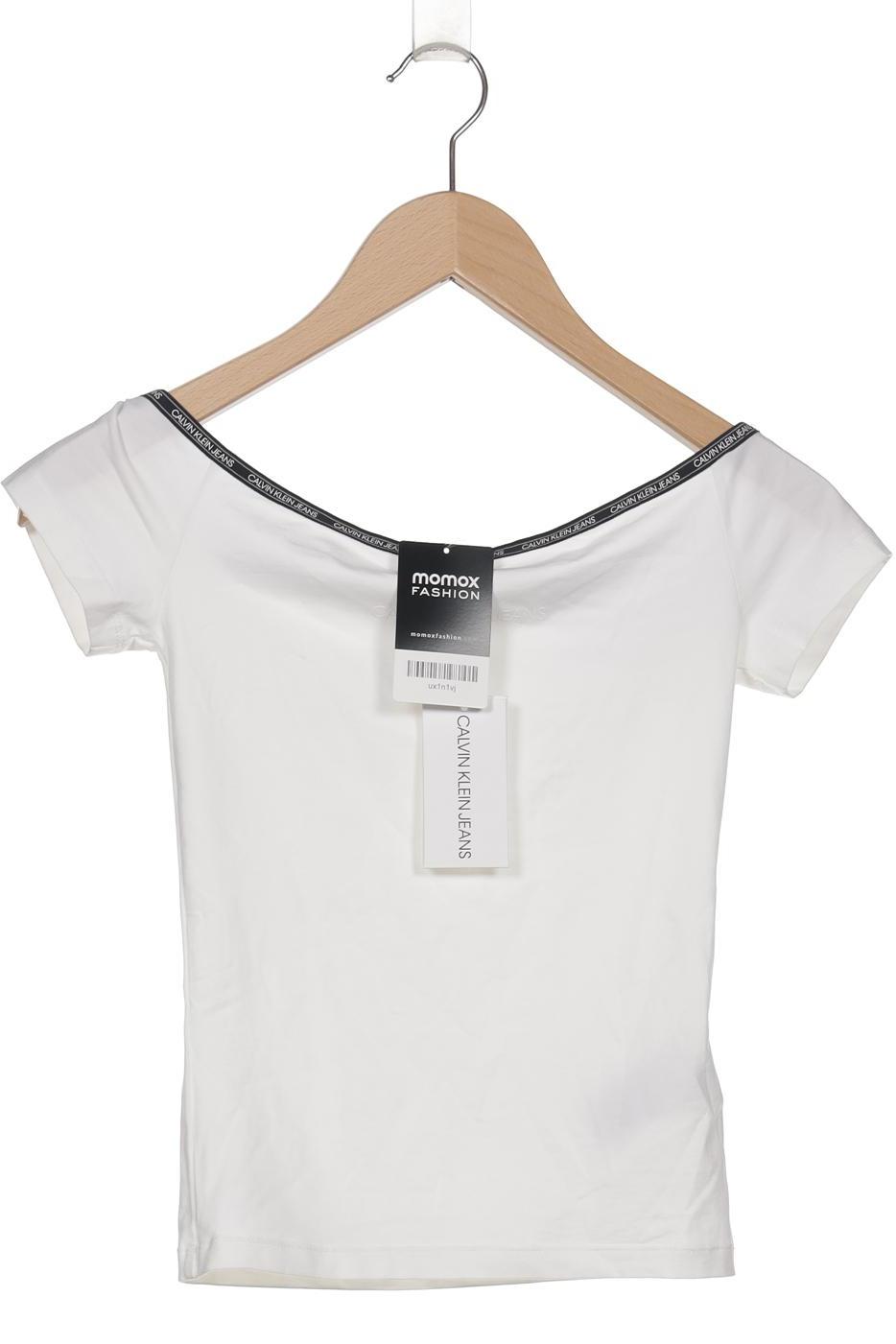 

Calvin Klein Jeans Damen T-Shirt, weiß, Gr. 34