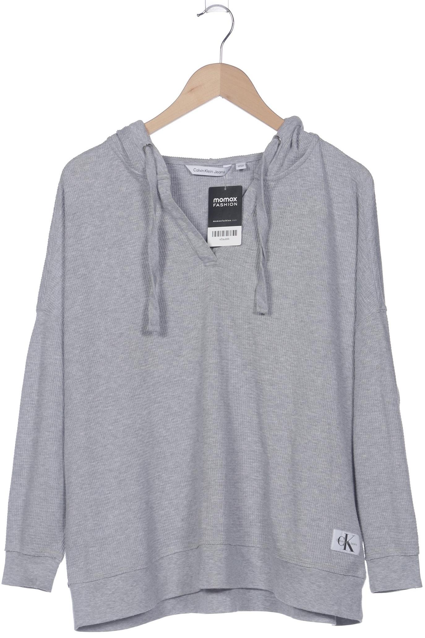 

Calvin Klein Jeans Damen Kapuzenpullover, grau, Gr. 44