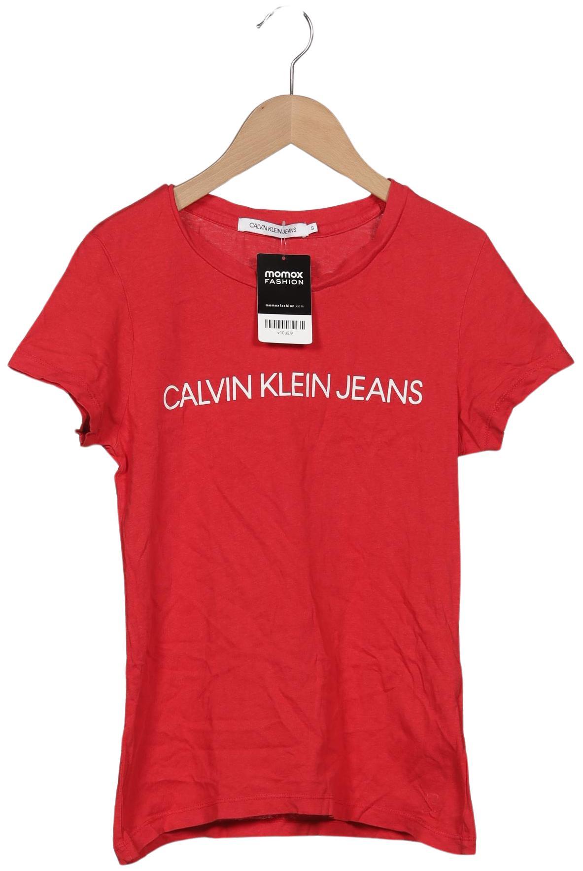 

Calvin Klein Jeans Damen T-Shirt, rot, Gr. 36