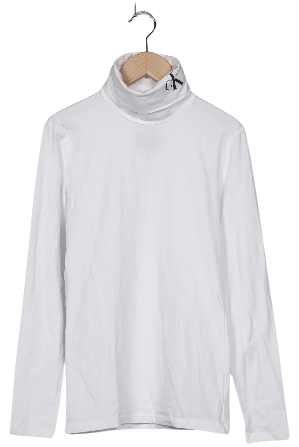 

Calvin Klein Jeans Damen Langarmshirt, weiß, Gr. 36