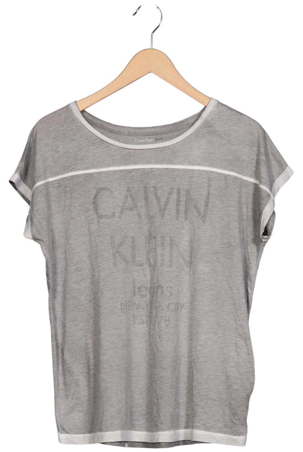 

Calvin Klein Jeans Damen T-Shirt, grau, Gr. 42