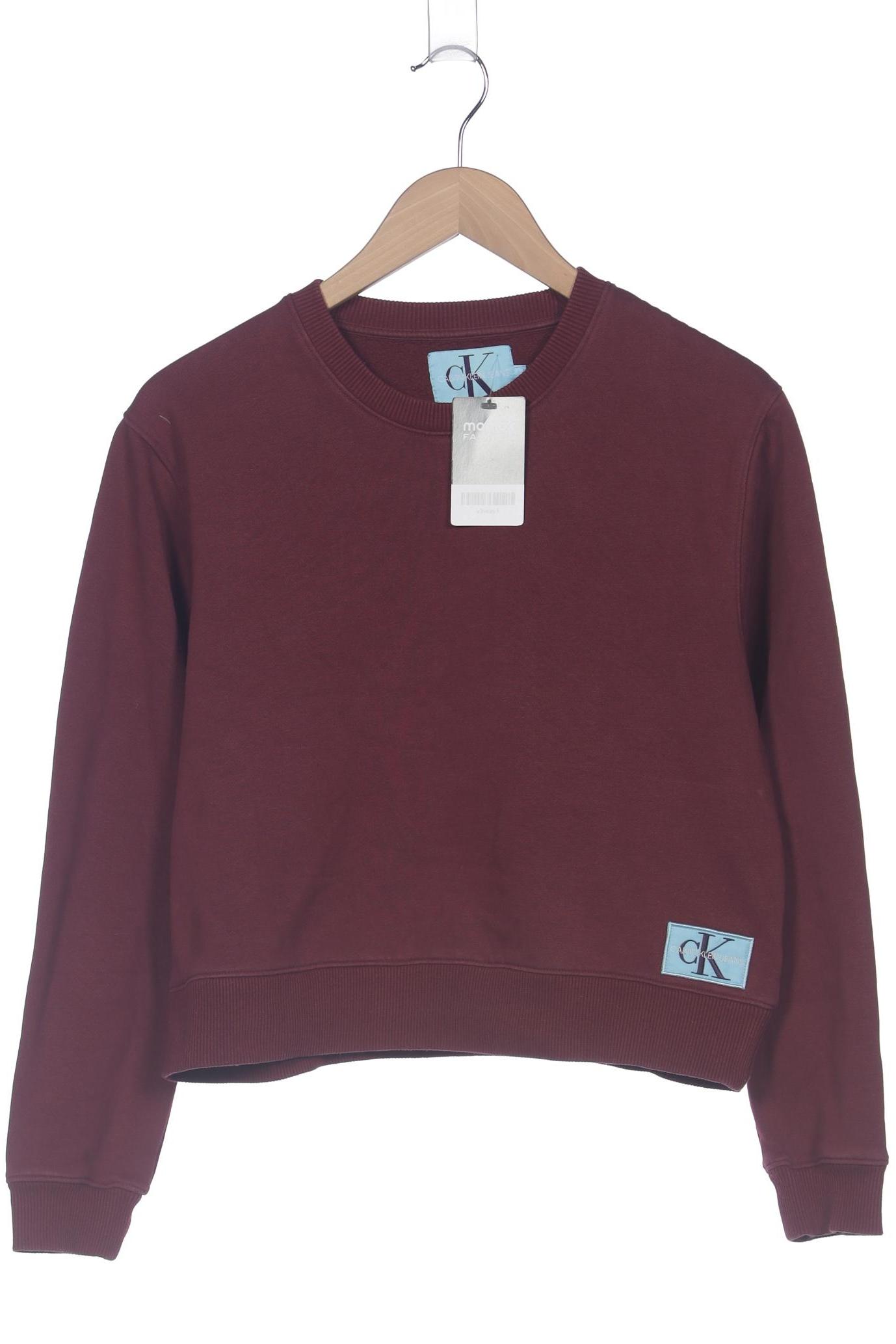 

Calvin Klein Jeans Damen Sweatshirt, bordeaux, Gr. 36