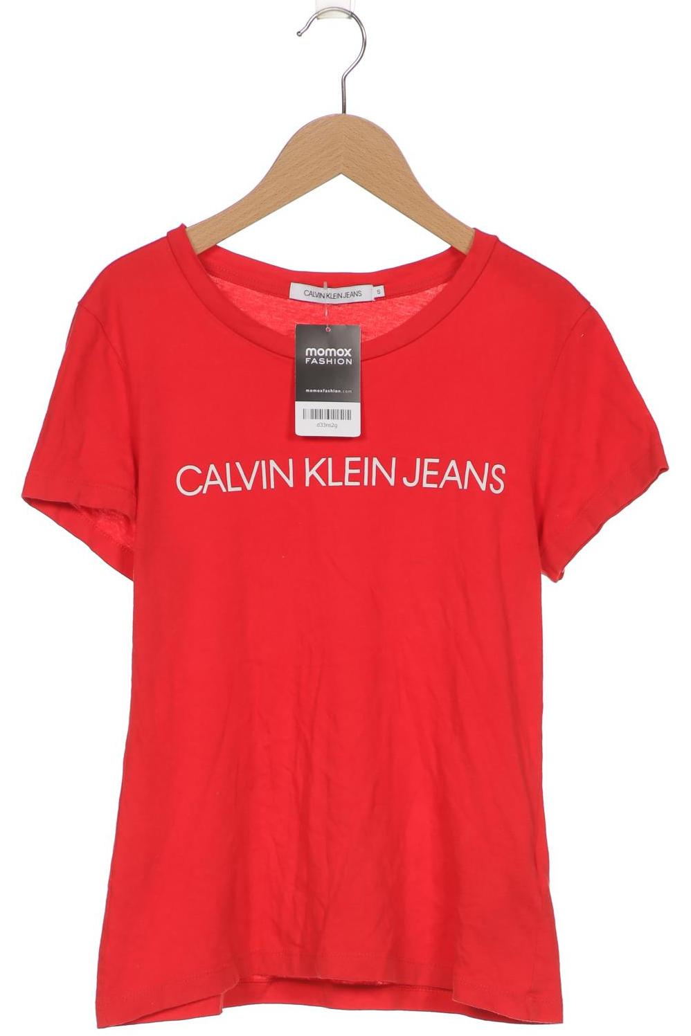 

Calvin Klein Jeans Damen T-Shirt, rot, Gr. 36