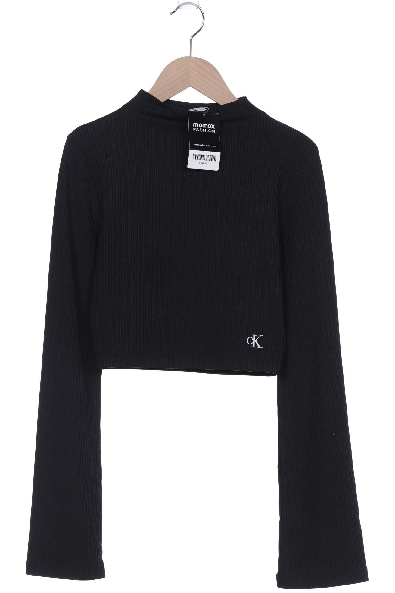 

Calvin Klein Jeans Damen Langarmshirt, schwarz, Gr. 34